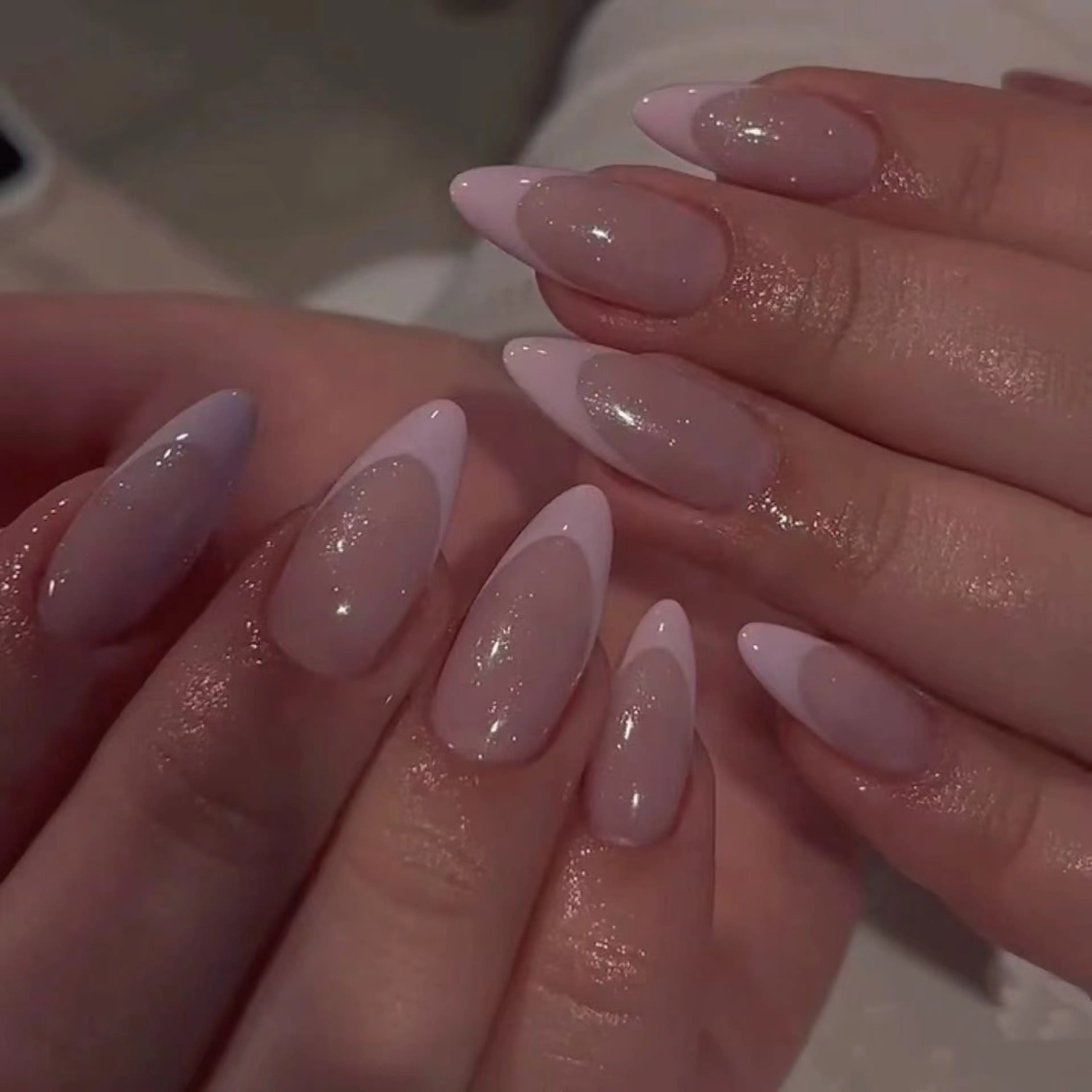 ネイル オーロラネイル フラワーネイル フットネイル フレンチネイル ジェルネイル ハンドネイル BabyYouMi nailのネイルデザイン