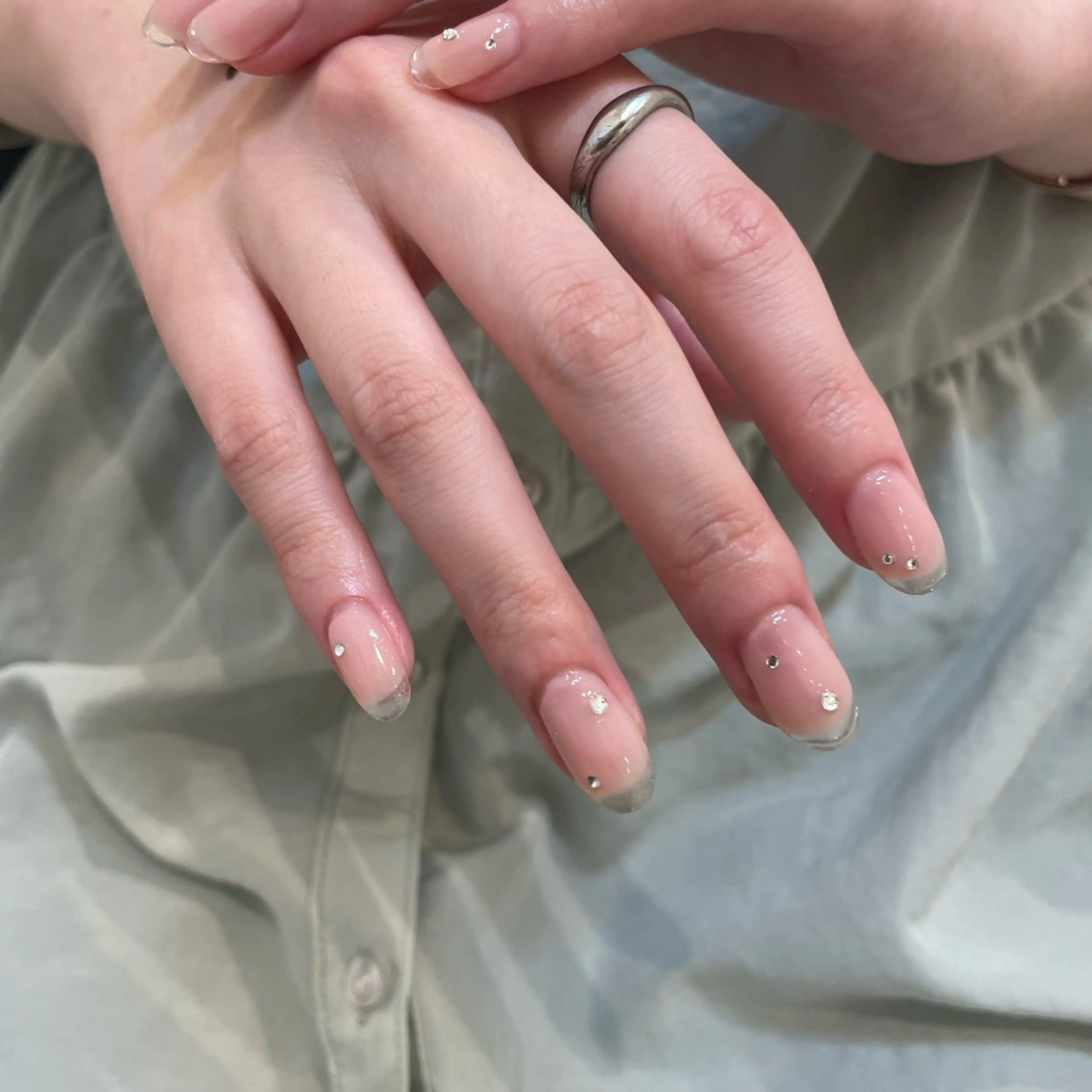 ネイル 長さ出し ハンドネイル sign  nail azuhaのネイルデザイン