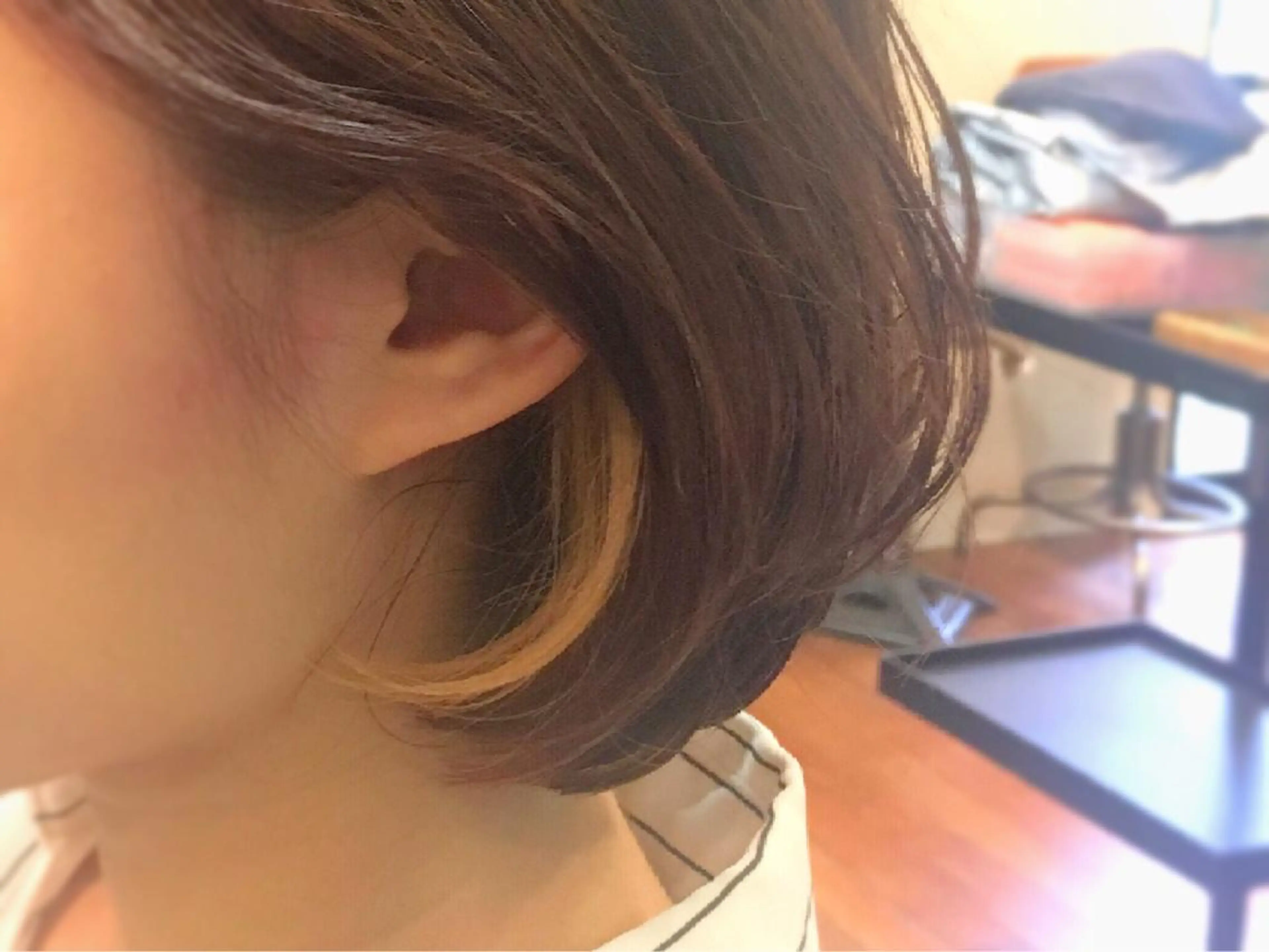 ショート カラー インナーカラー ツイストスパイラル 波巻き🩵片平和香奈のヘアスタイル
