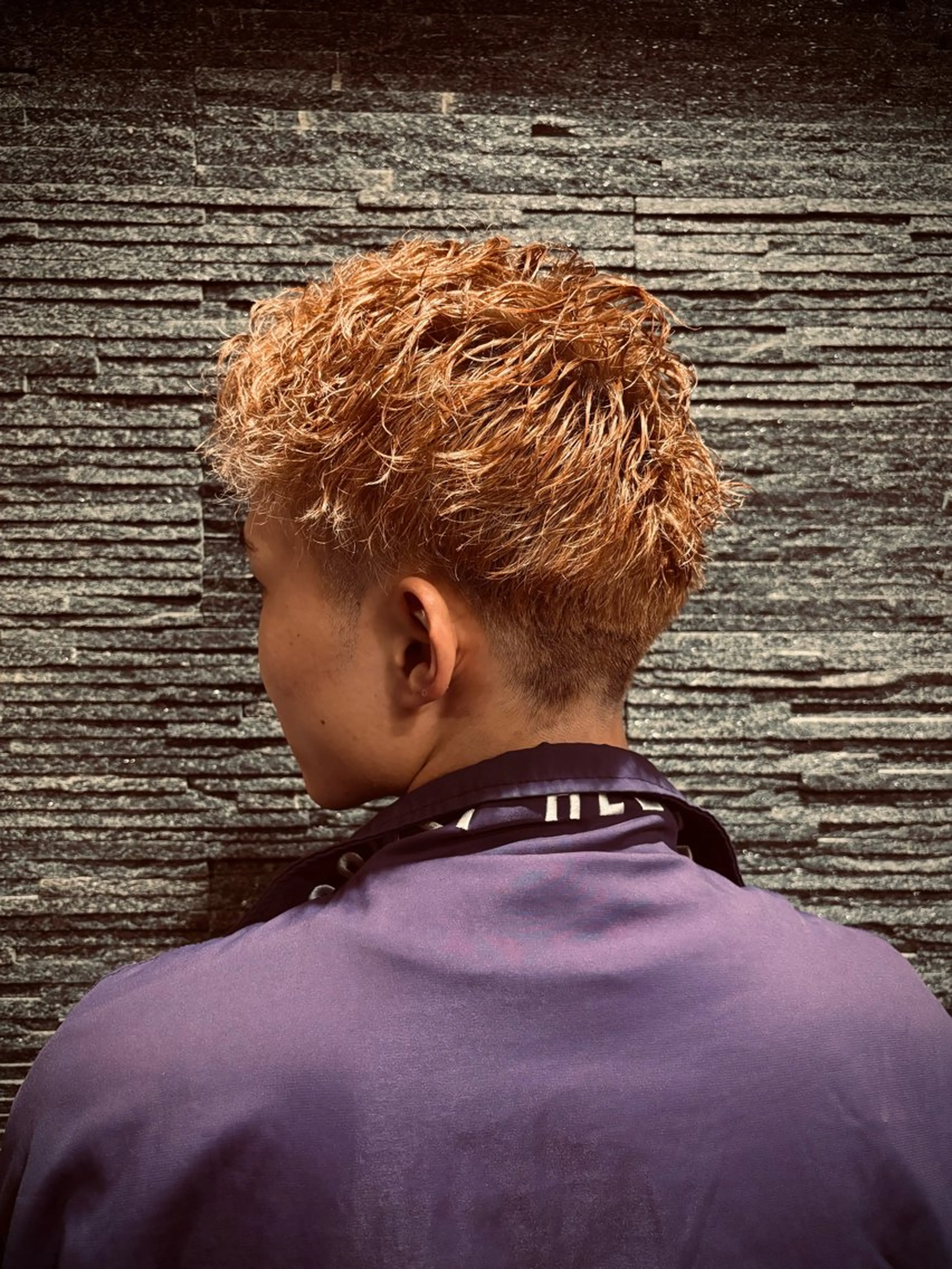 ショート パーマ メンズ フェードカット ヒロ銀座 miu 7/1から新宿店のヘアスタイル