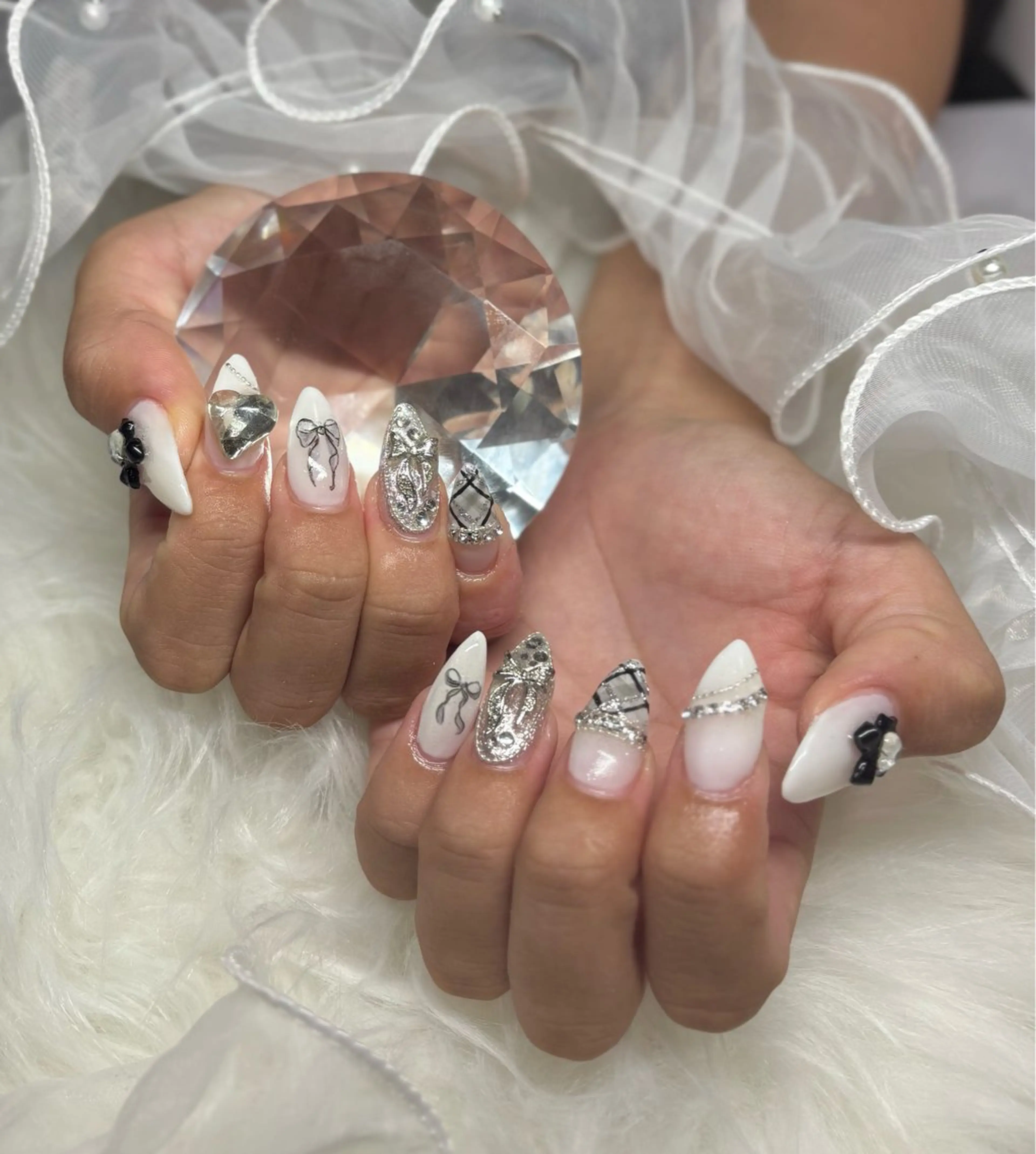 ネイル ハート ハンドネイル 北野 みさきのネイルデザイン