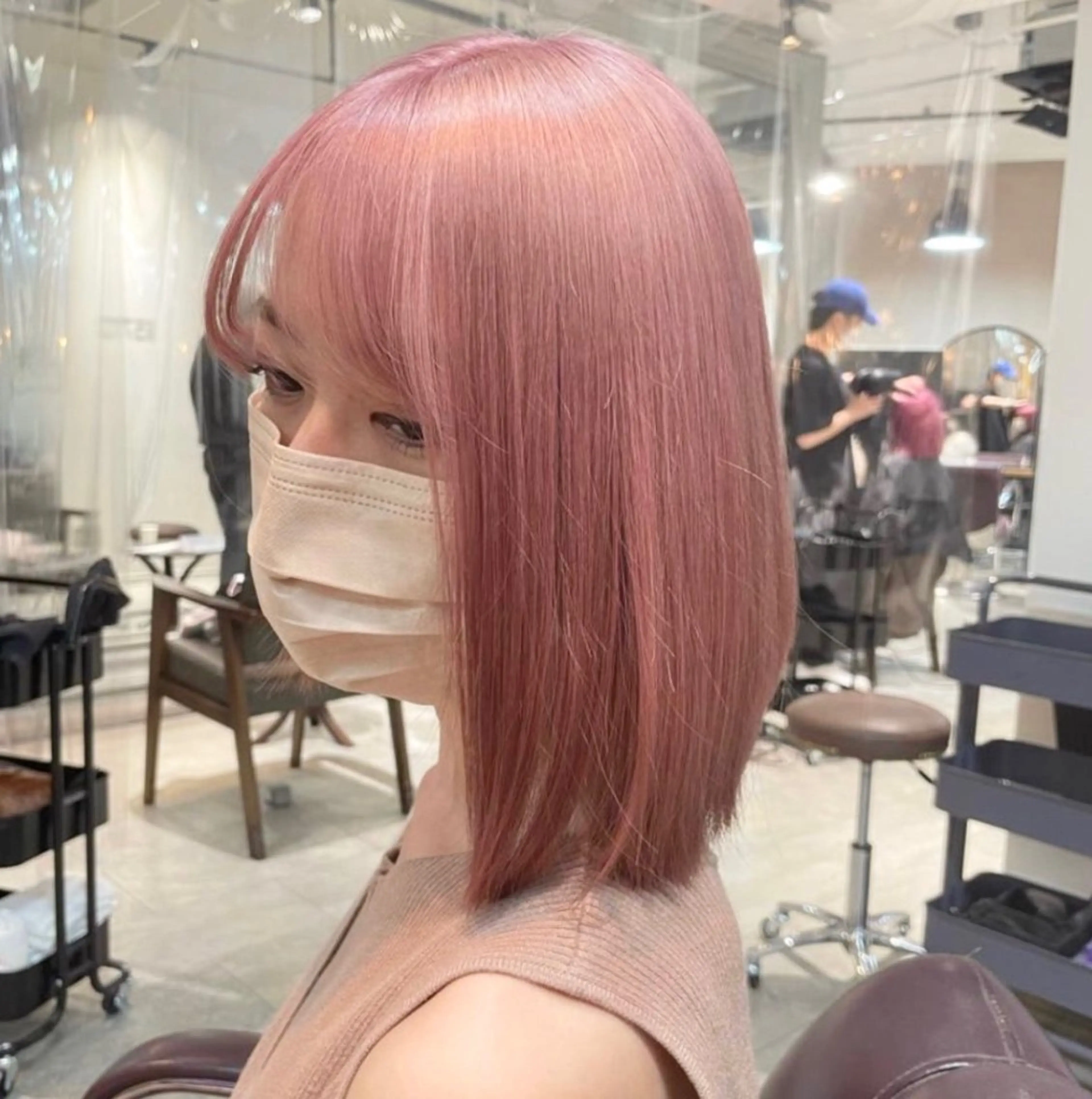 ミディアム カラー ヘアカラー 🌹TikTok４万 ﾌｫﾛﾜｰ🌹AKIのヘアスタイル