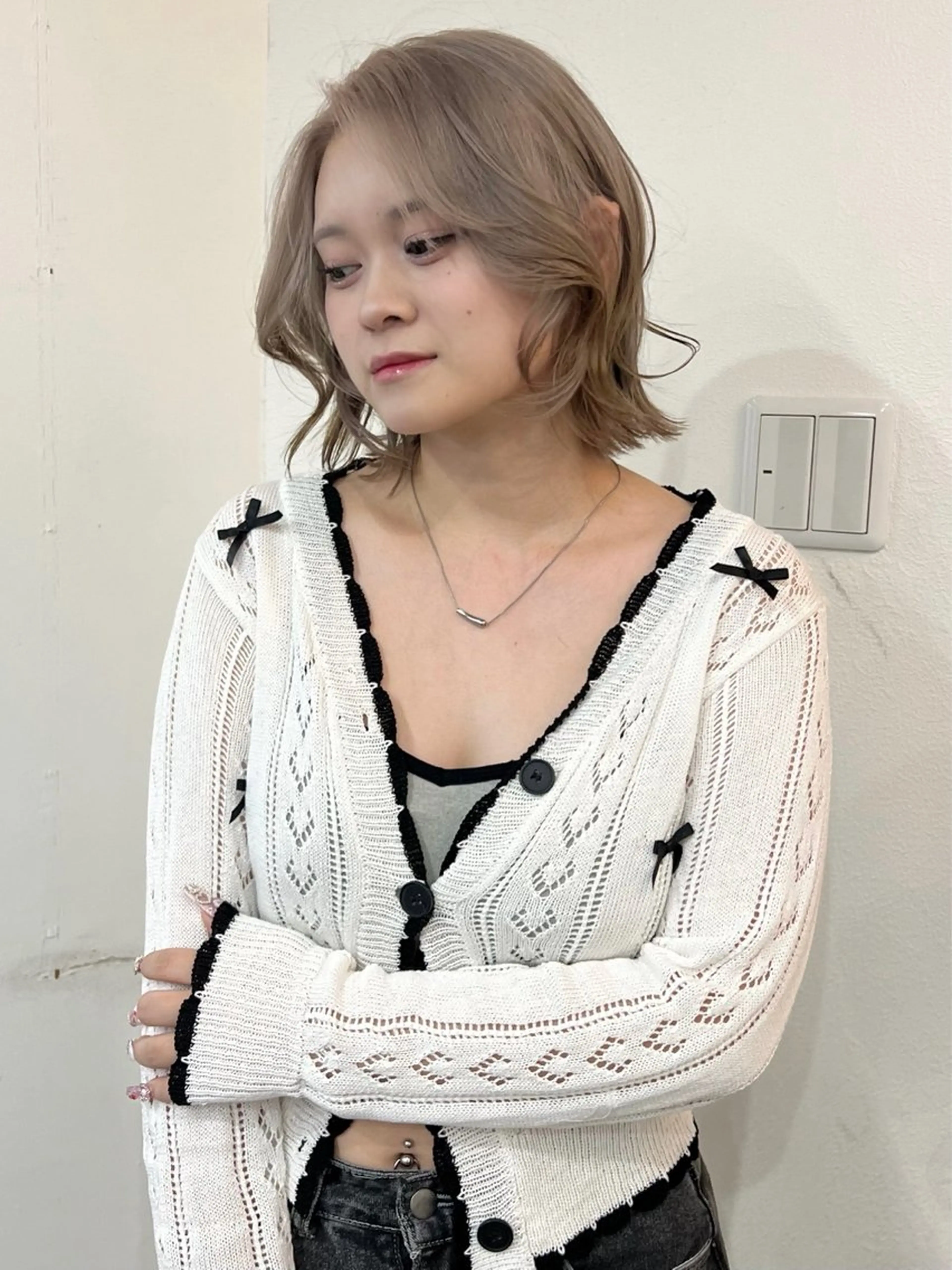 ミディアム ヘアカラー いざわりお /梅田/ブリーチのヘアスタイル