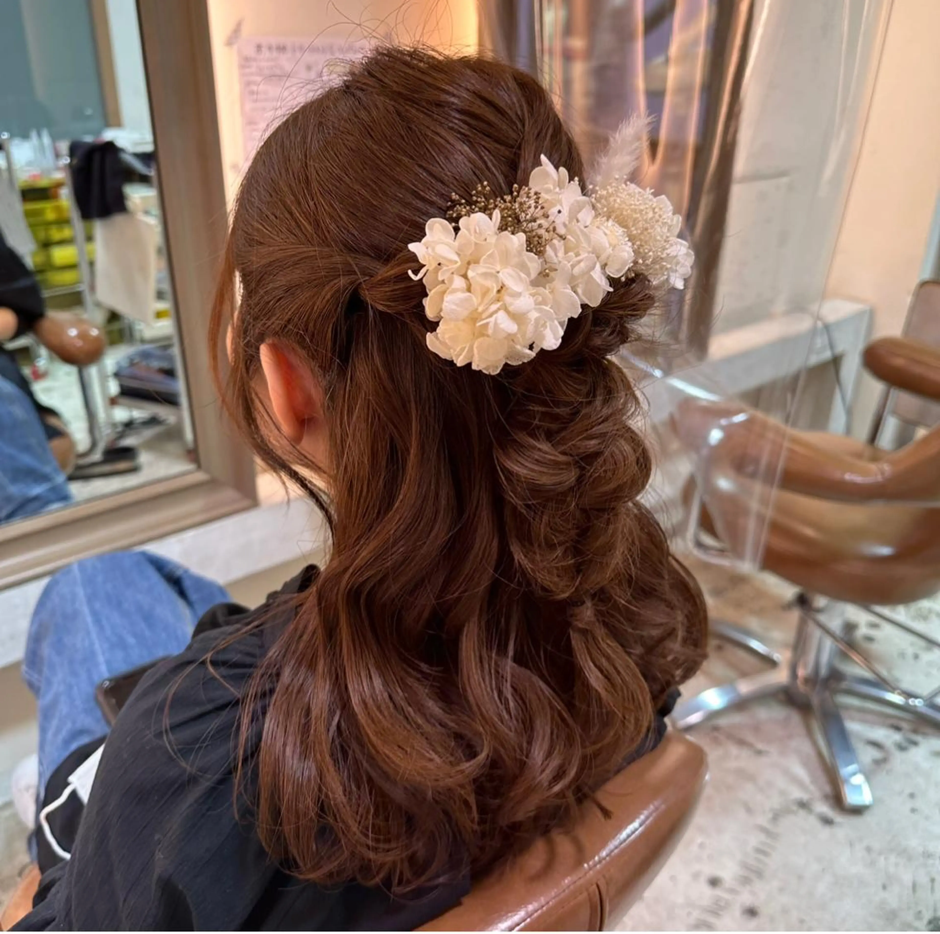 ヘアアレンジ ハーフアップ unsarto poi所属・柳澤きょうこ/ボブ 髪質改善/ヘアセットのヘアスタイル