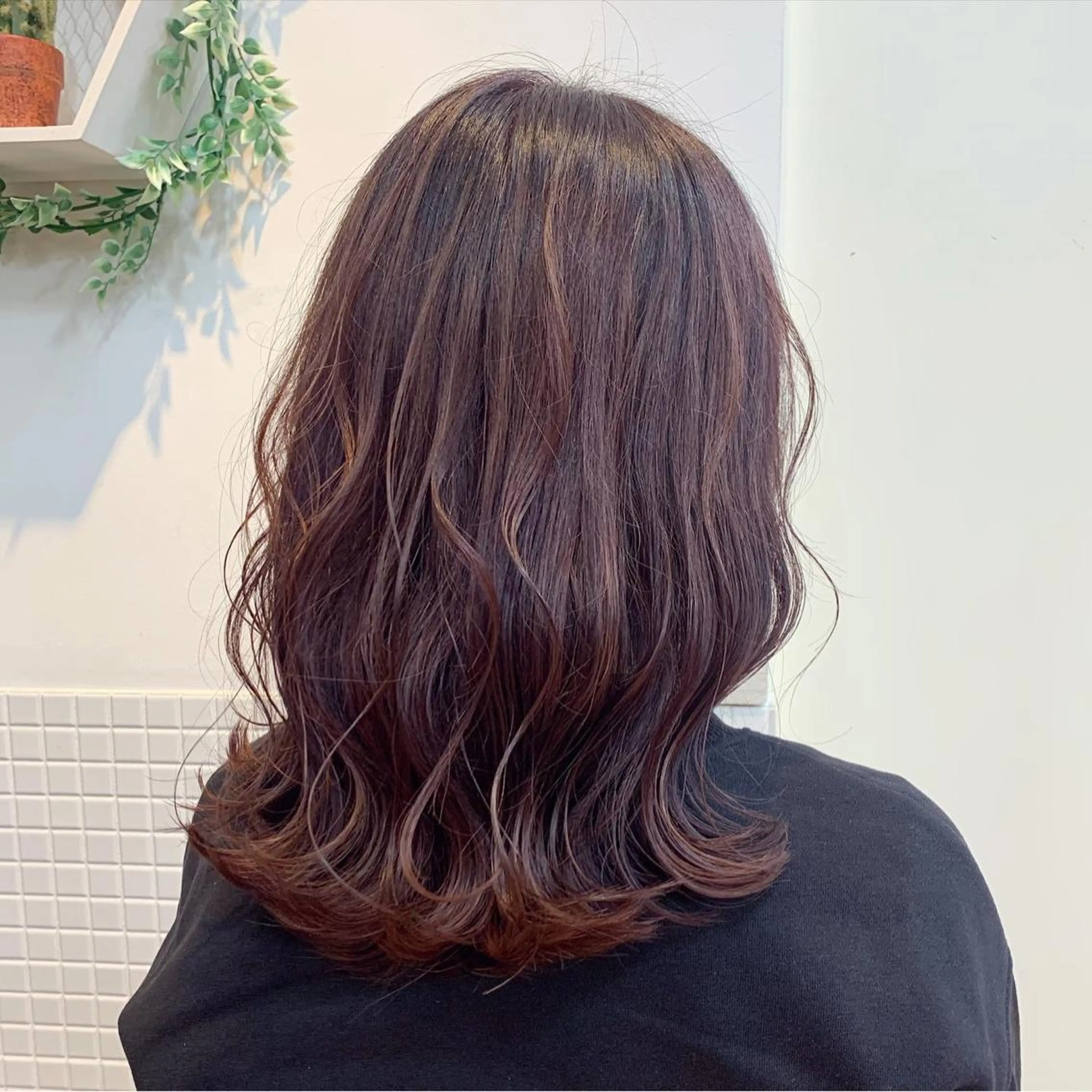 セミロング カラー ピンクカラー バイオレットカラー ヘアカラー ayaka 大宮のヘアスタイル