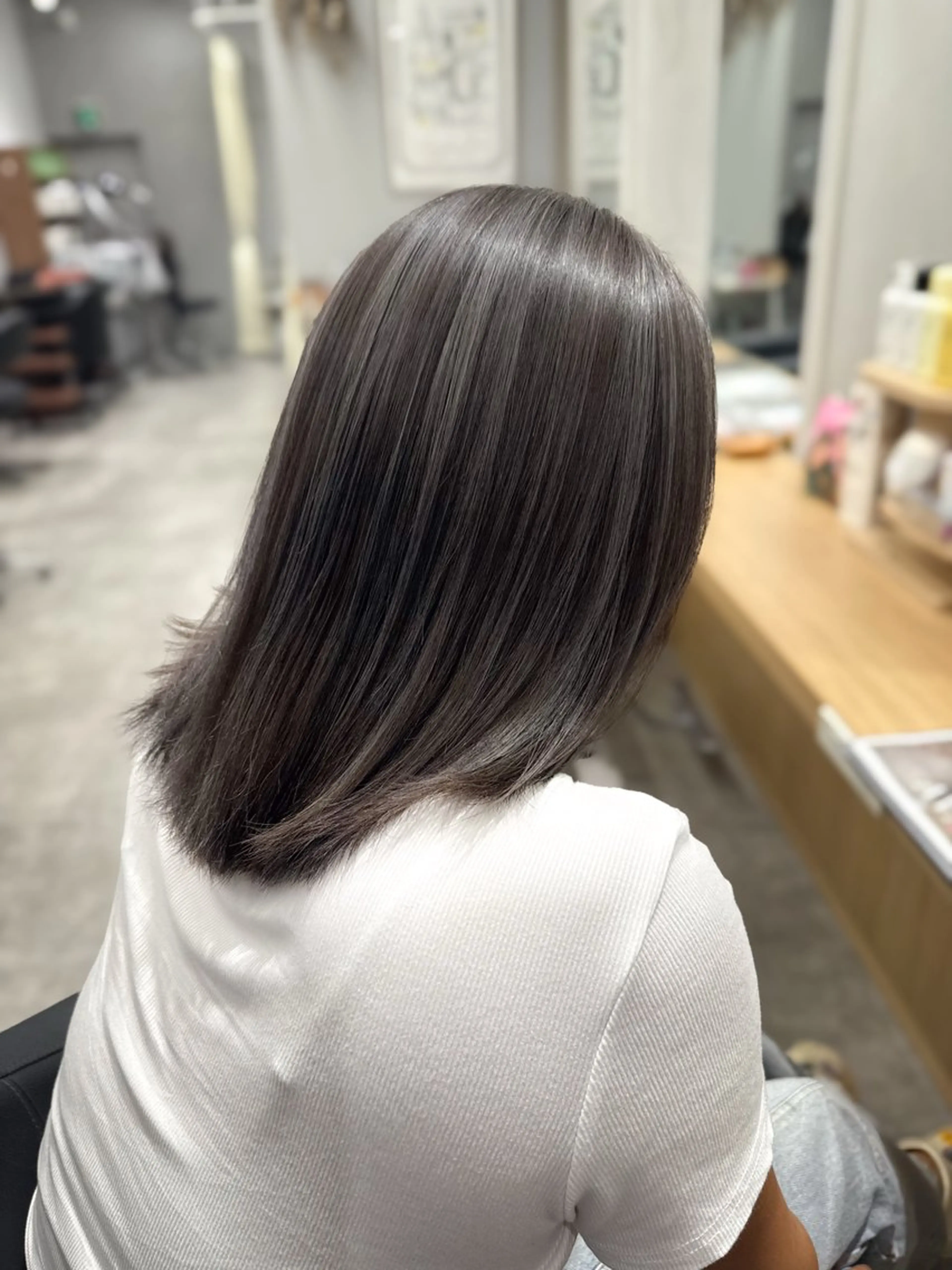 ミディアム カラー ブリーチ ハイライトカラー ハイライト カット ヘアカラー 雰囲気似合わせ/永田 汰伊智/艶カラー🫧のヘアスタイル