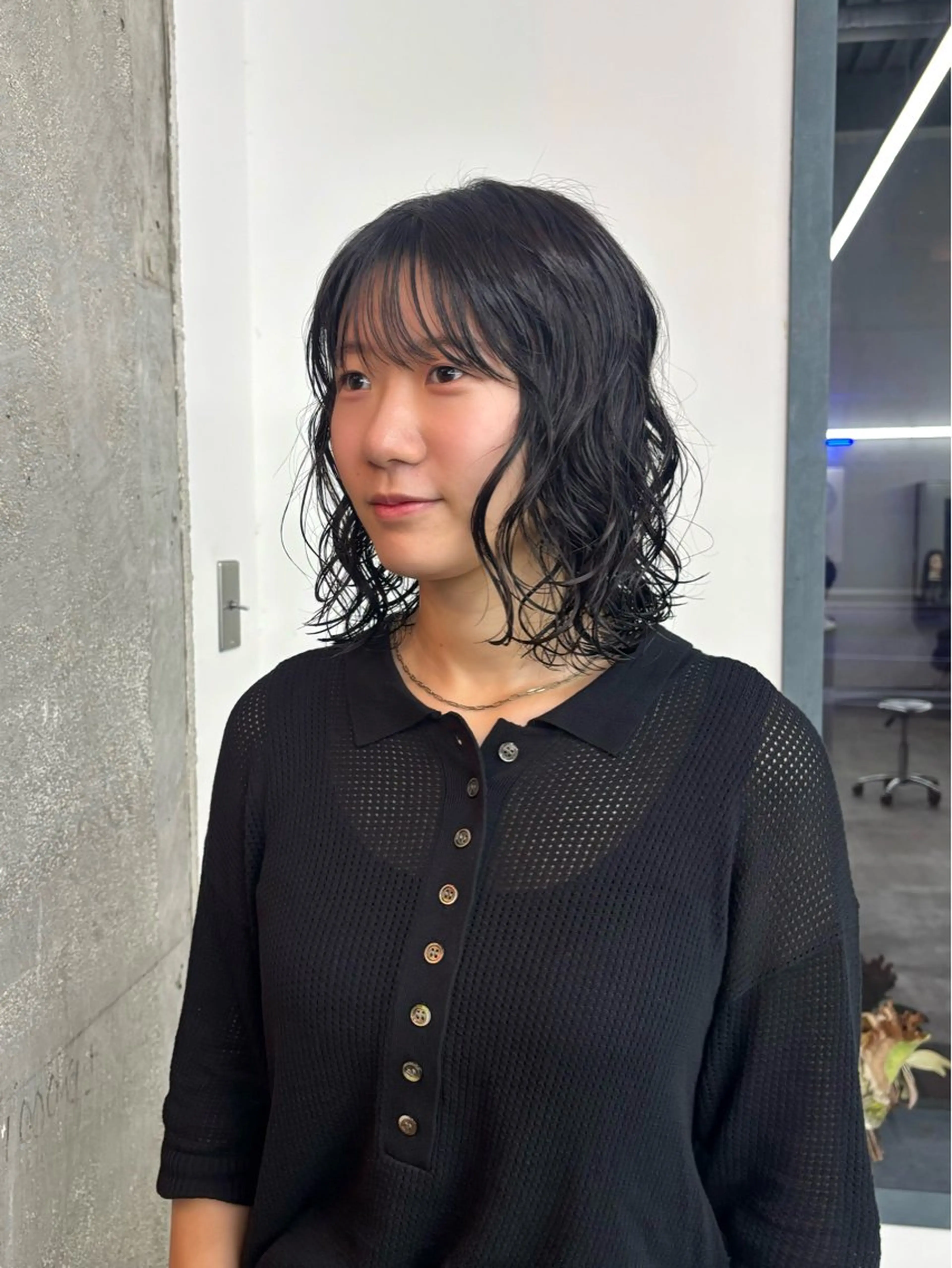 ミディアム パーマ カット パーマ トリートメント Apero【アペロ】所属・パーマ/暖色/ボブ イワタテ🇰🇷のヘアスタイル