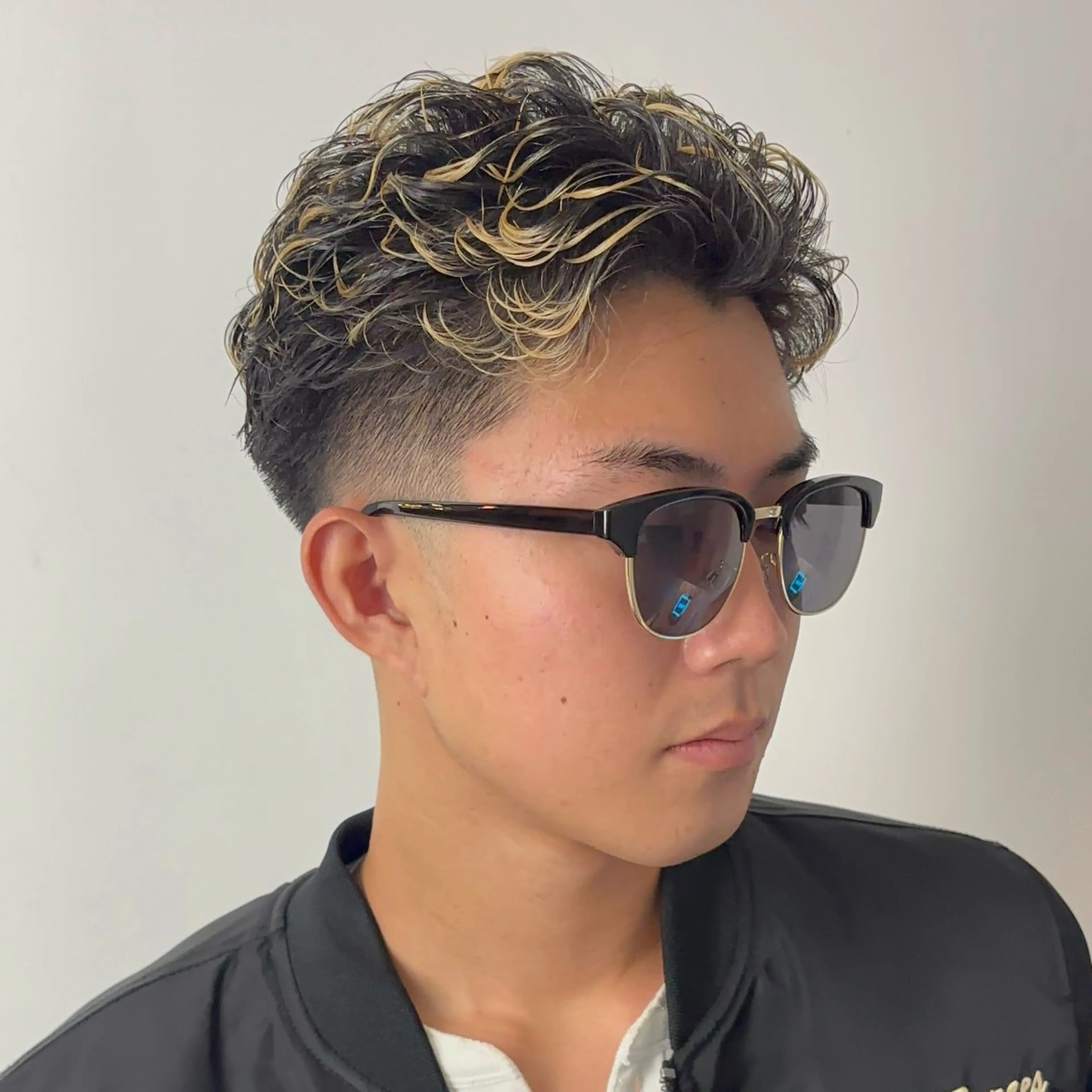 ショート カラー パーマ メンズ カット ヘアカラー パーマ men's/perm colorDaijuのヘアスタイル