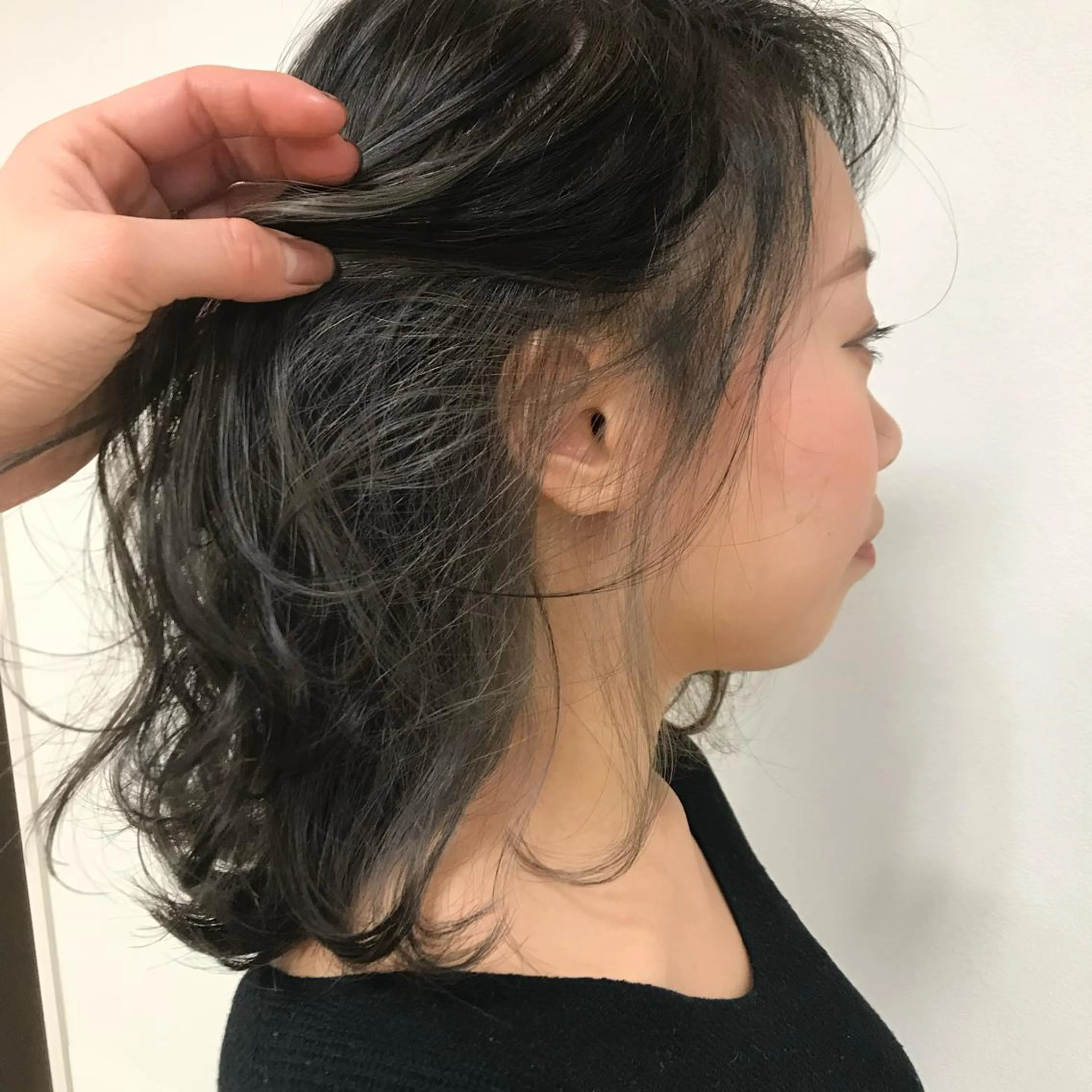 ミディアム ヘアカラー トリートメント デザインカラー🕊 石井萌のヘアスタイル