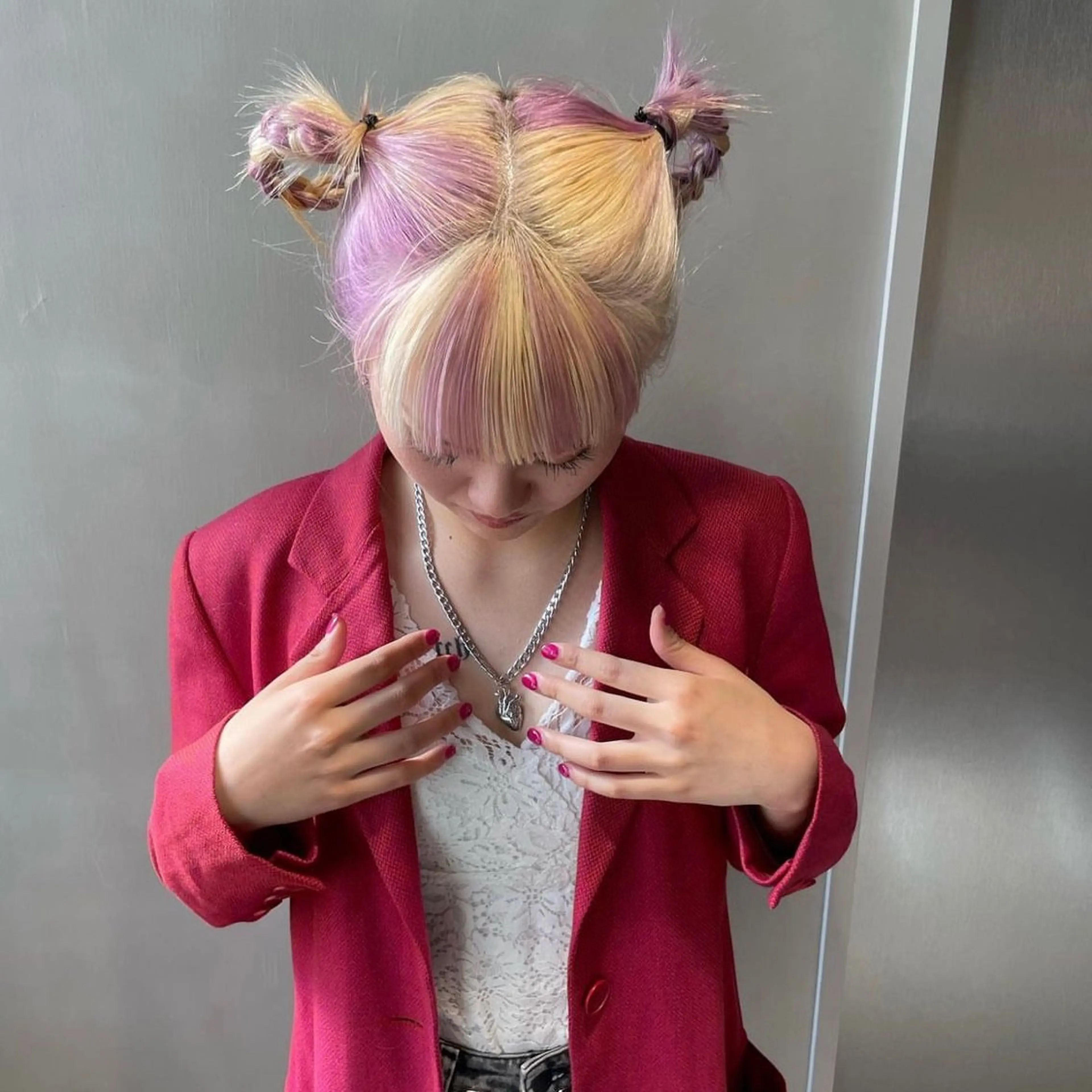 透明感ダブルカラー（ブリーチ+ケアカラー）の写真