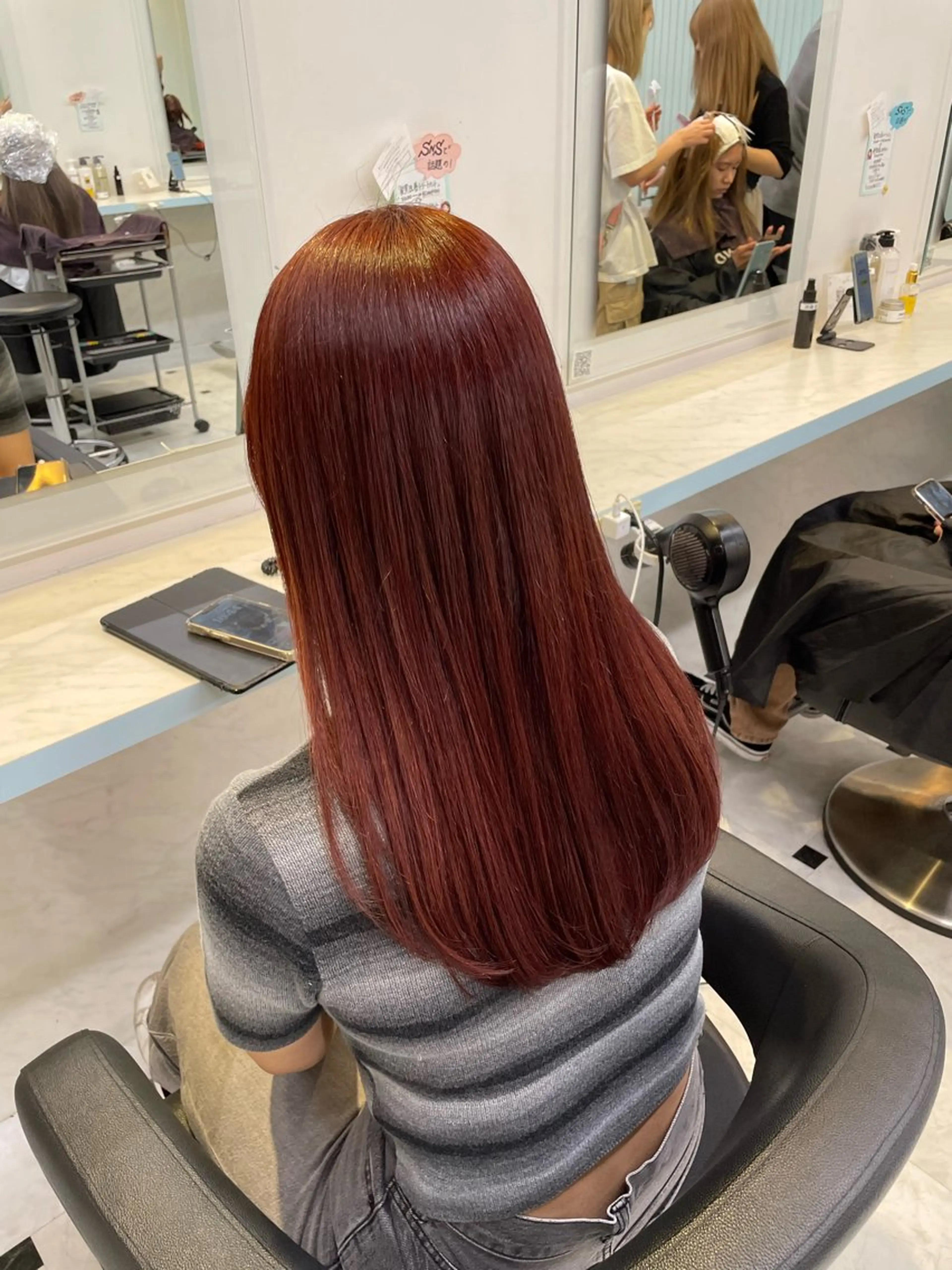 カラー ヘアカラー 🍒♡艶髪暖色カラー saaya♡🍒のヘアスタイル