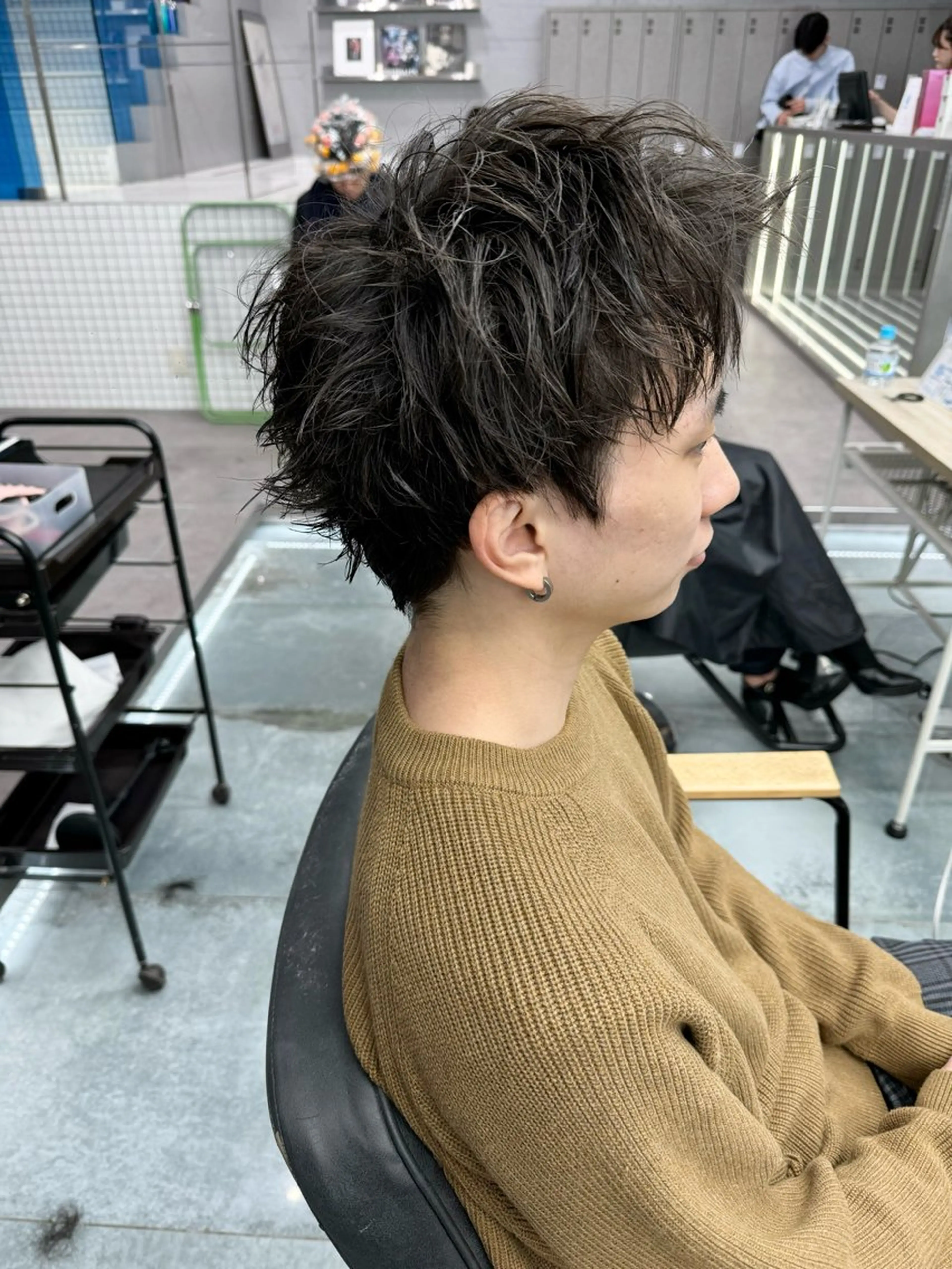ショート パーマ メンズ カット パーマ men's/perm colorDaijuのヘアスタイル
