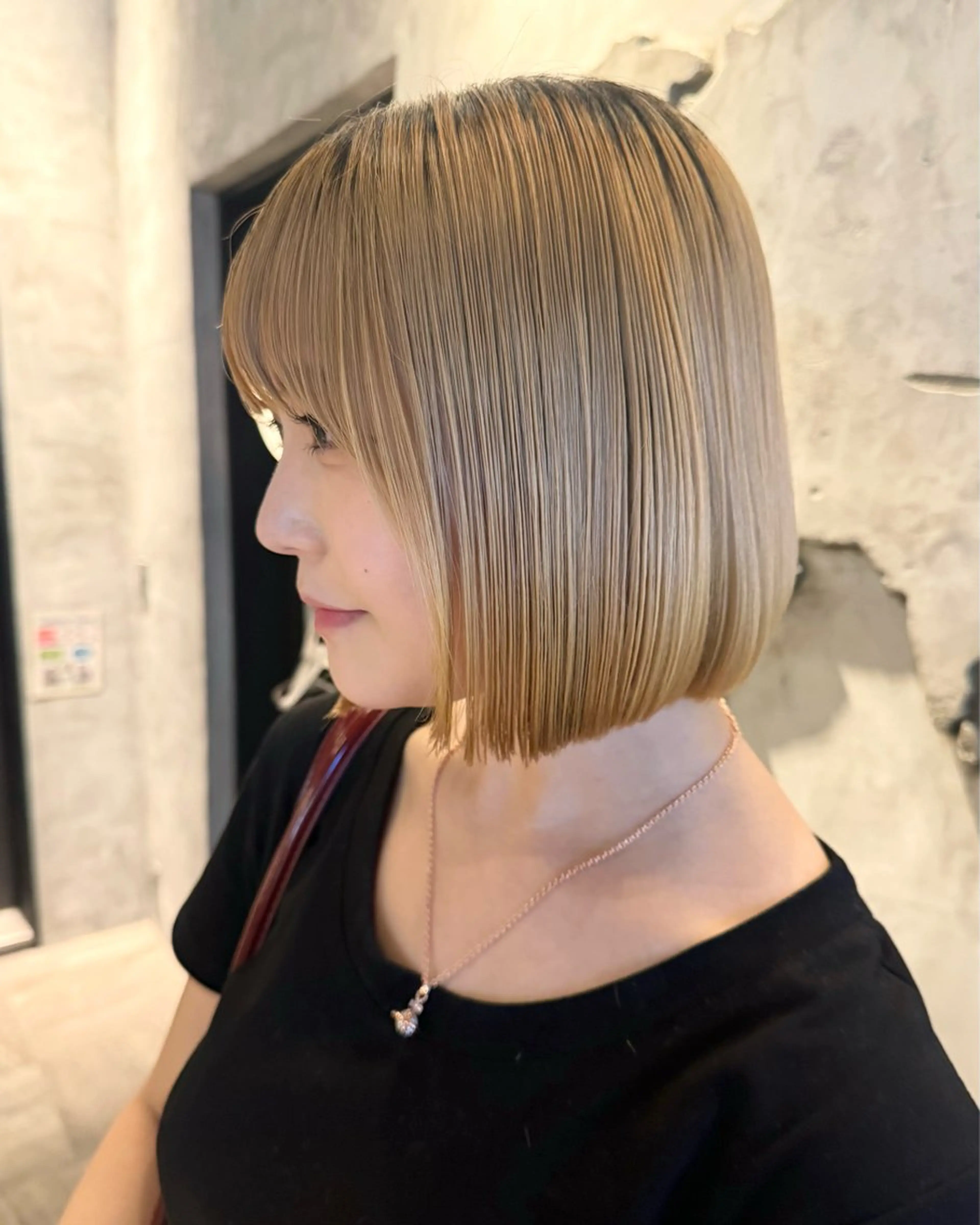 ショート ボブ カット トリートメント ヘッドスパ ヘアセット 暖色/ダブルカラー/ レッド/ kanaのヘアスタイル