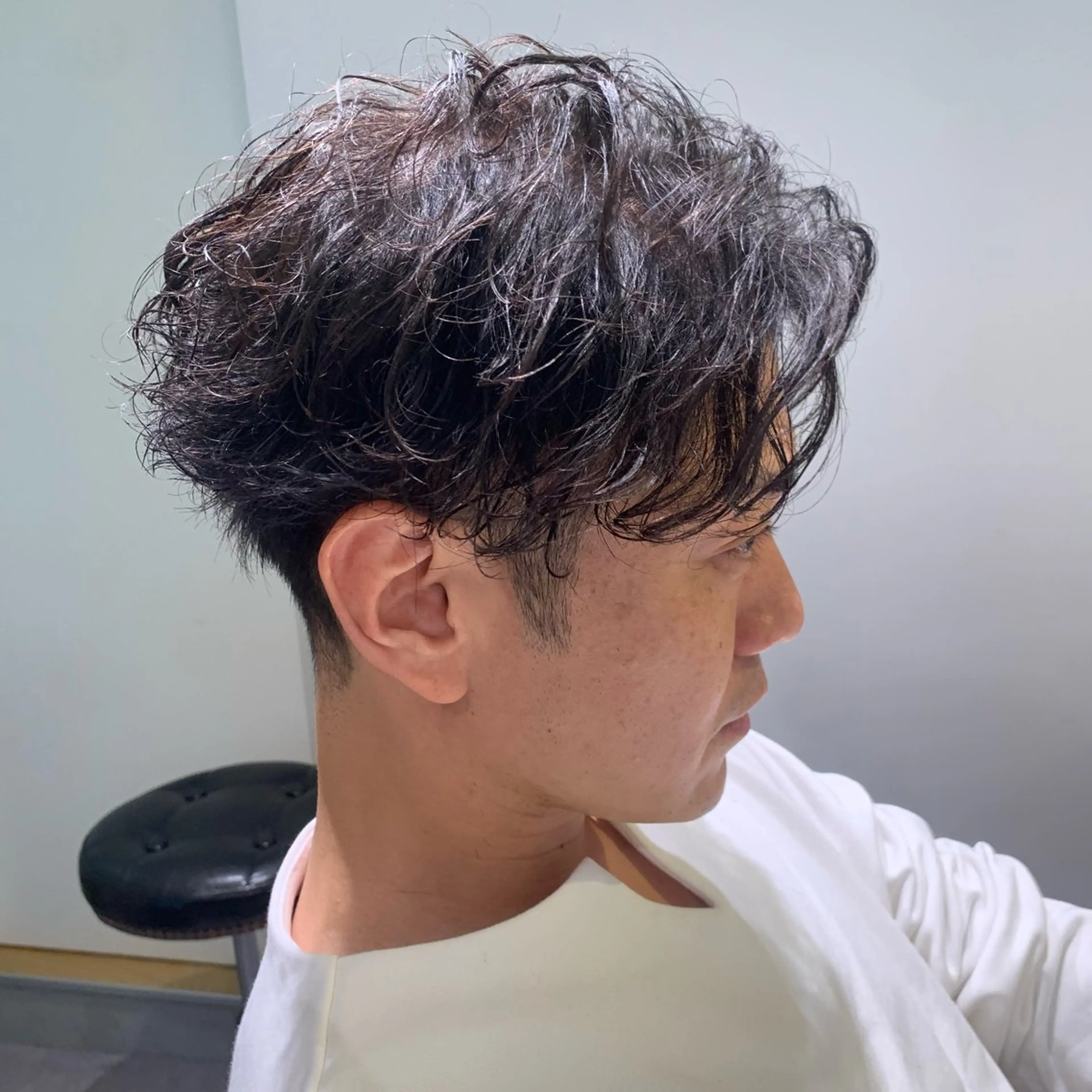 パーマ メンズ 濱口 健慎のヘアスタイル