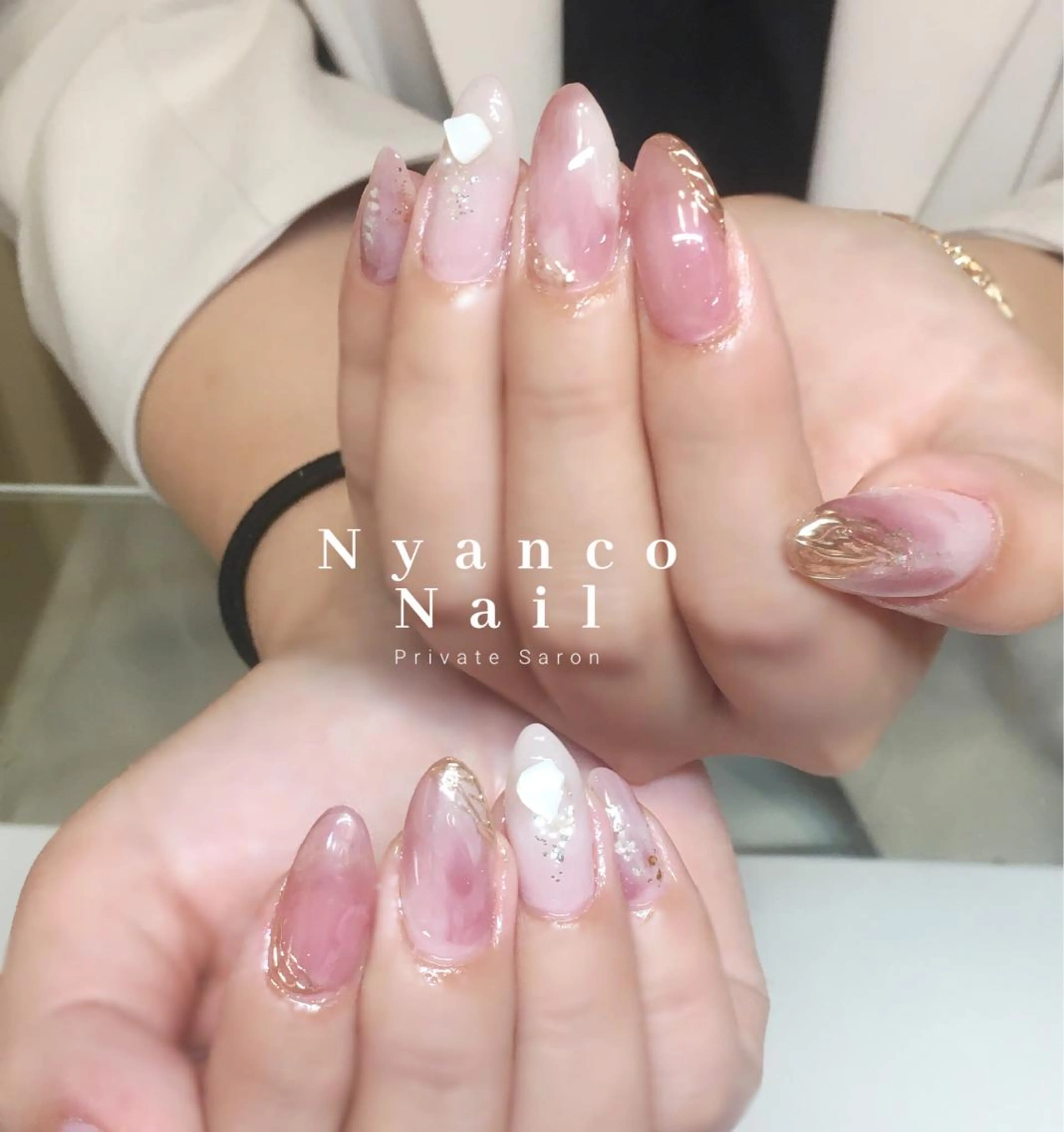 ネイル ジェルネイル ニュアンスネイル 夏ネイル Nyanco Nailのネイルデザイン