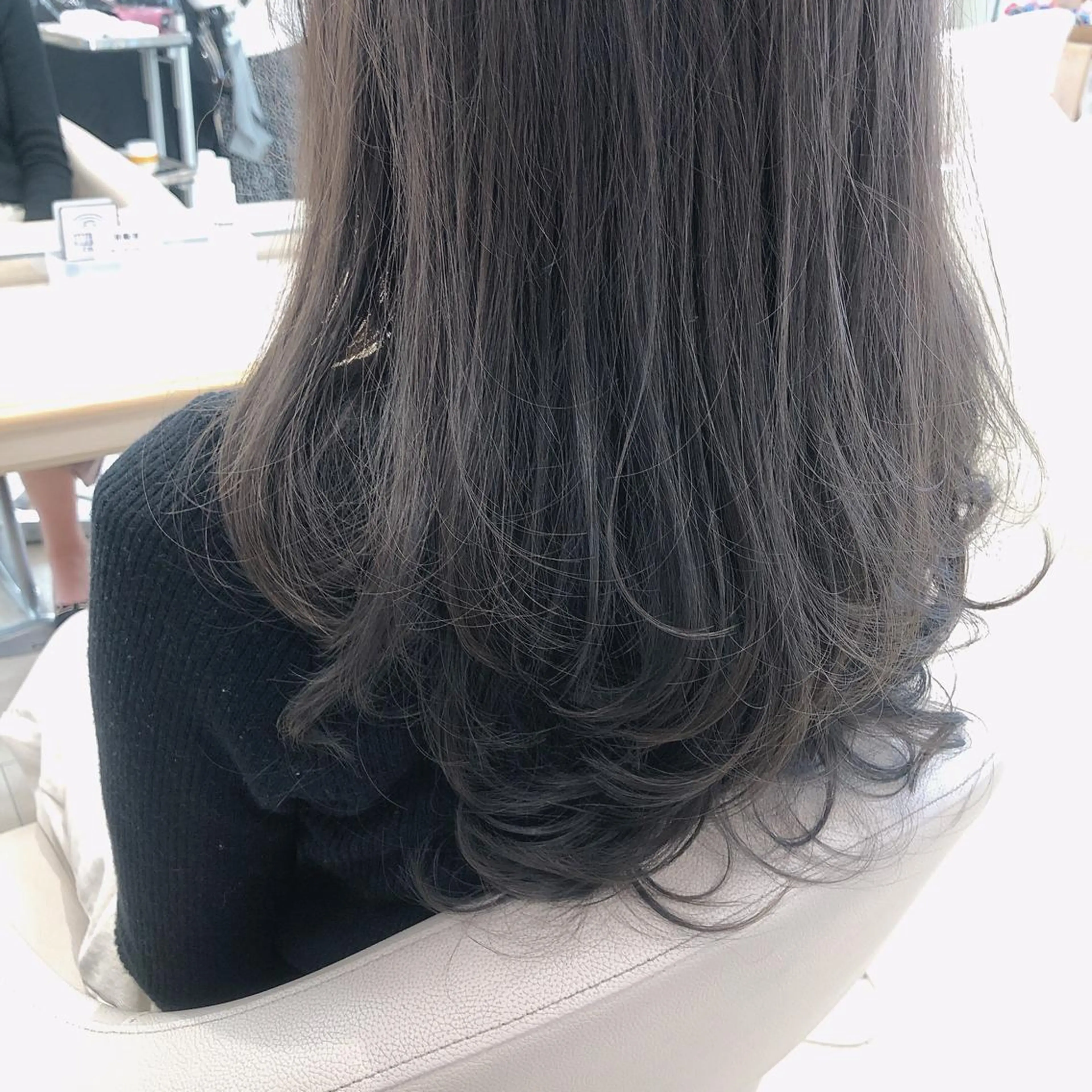 ロング カラー アッシュ アッシュグレー アッシュグレージュ グレージュ カット ヘアカラー トリートメント 似合わせ.ﾍｱｾｯﾄ 得意🌹井上美沙のヘアスタイル