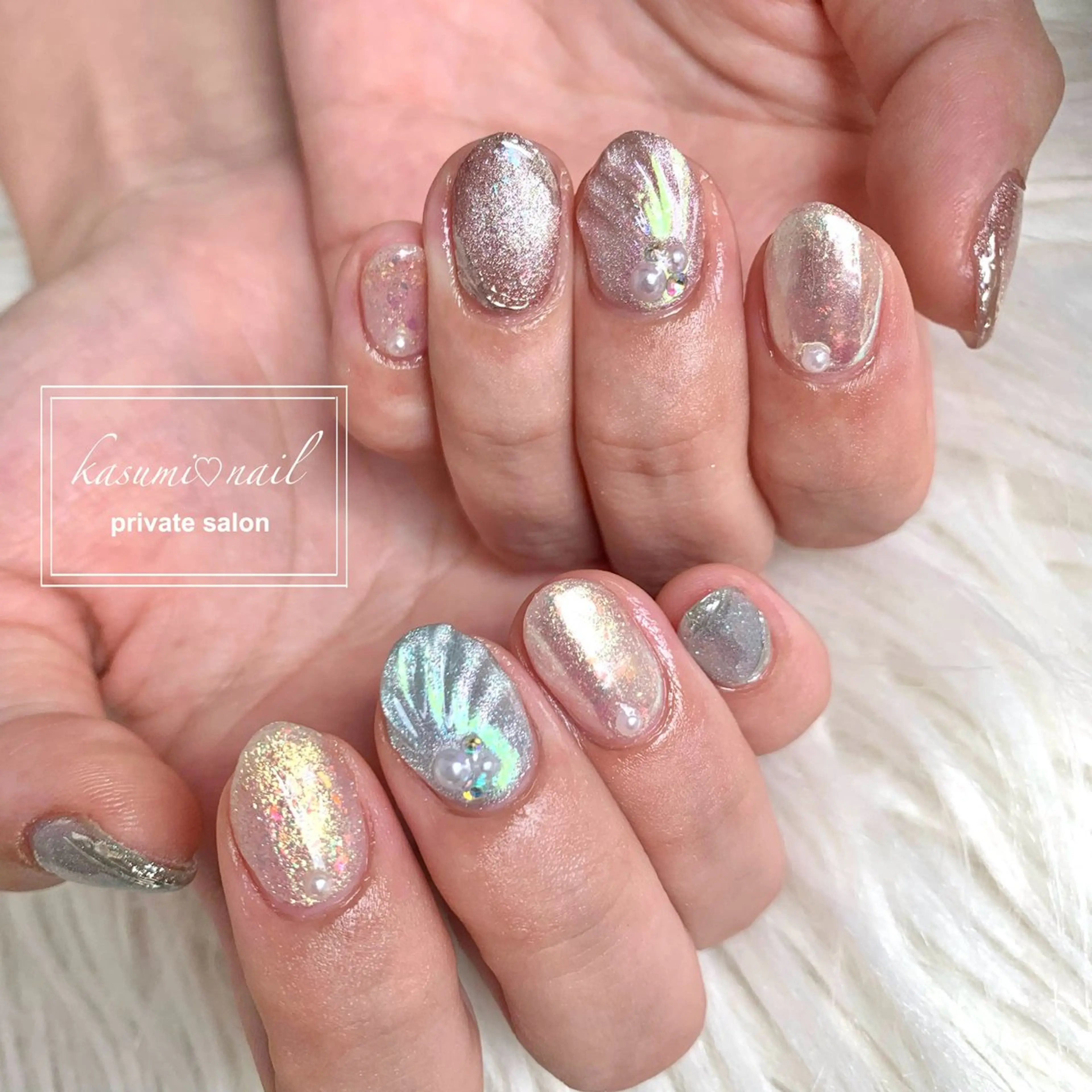 ネイル 大理石ネイル(マーブル) ニュアンスネイル KASUMI♡ Nailのネイルデザイン