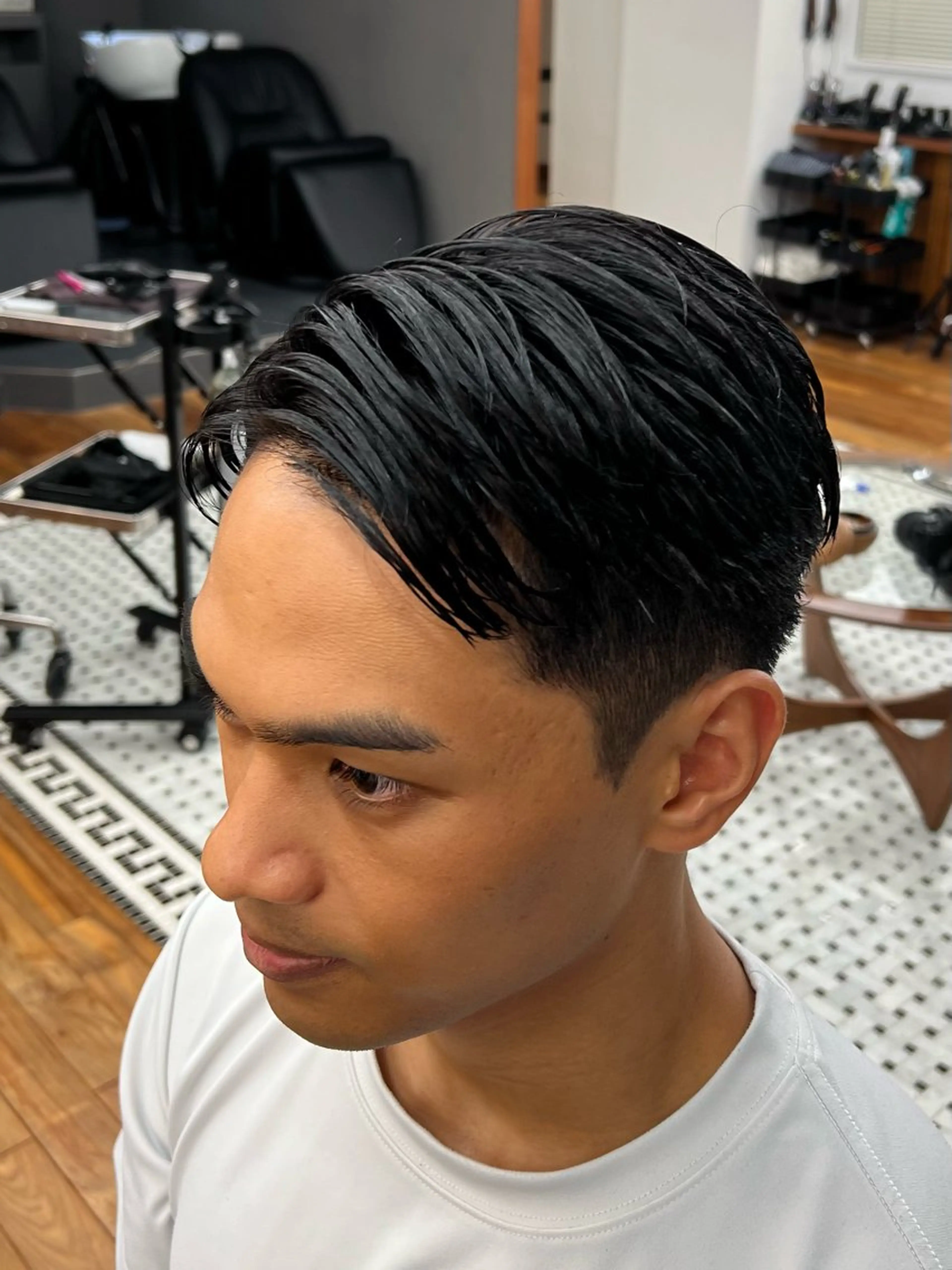 ショート カラー メンズ ヘアカラー メンズサロン✂️ スキンフェード伊藤陸のヘアスタイル