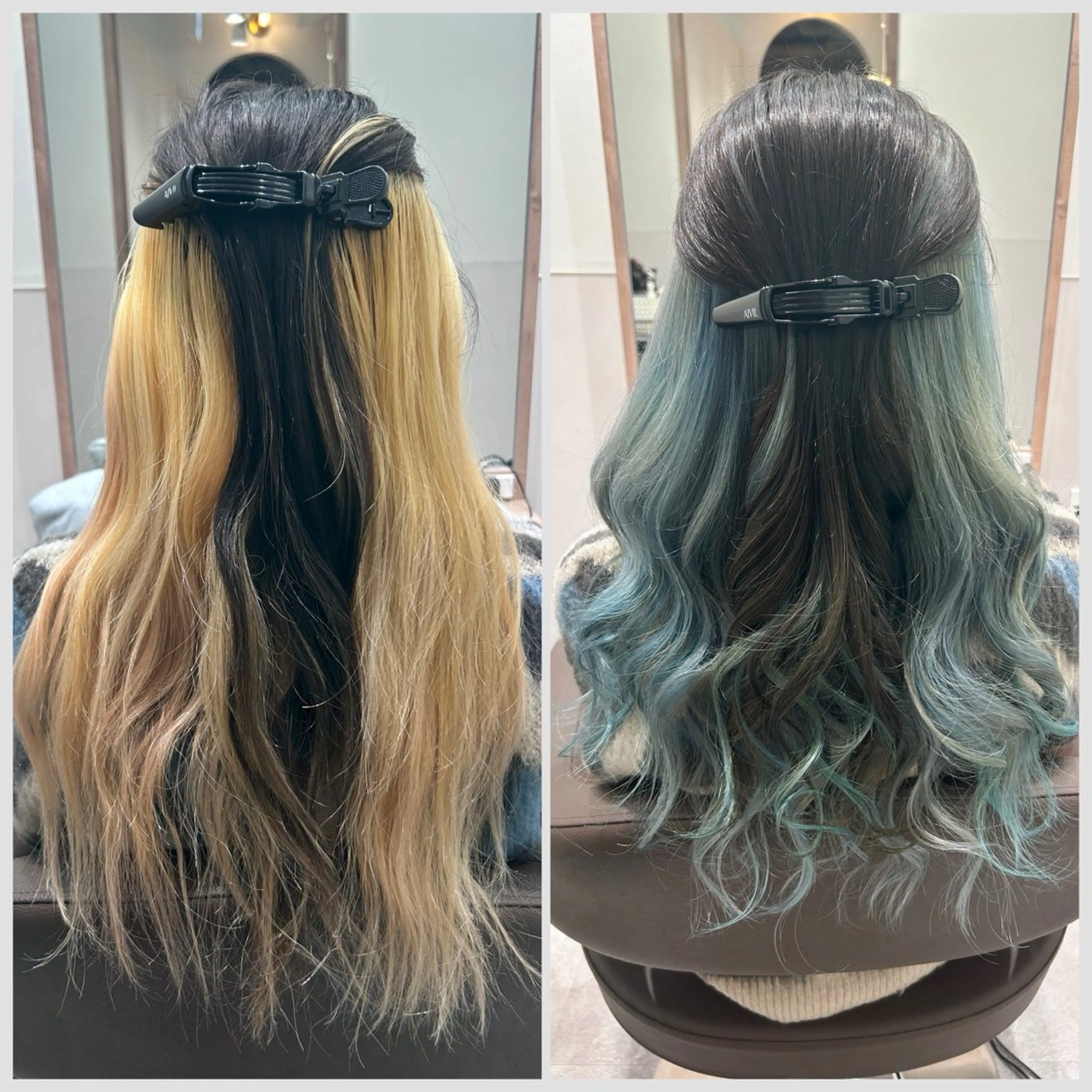 ミディアム カラー ブルーカラー ダブルカラー 髪質改善 ヘアカラー SALOWIN 神戸三宮店所属・【三宮/ブリーチ なしカラー】高田祐也のヘアスタイル