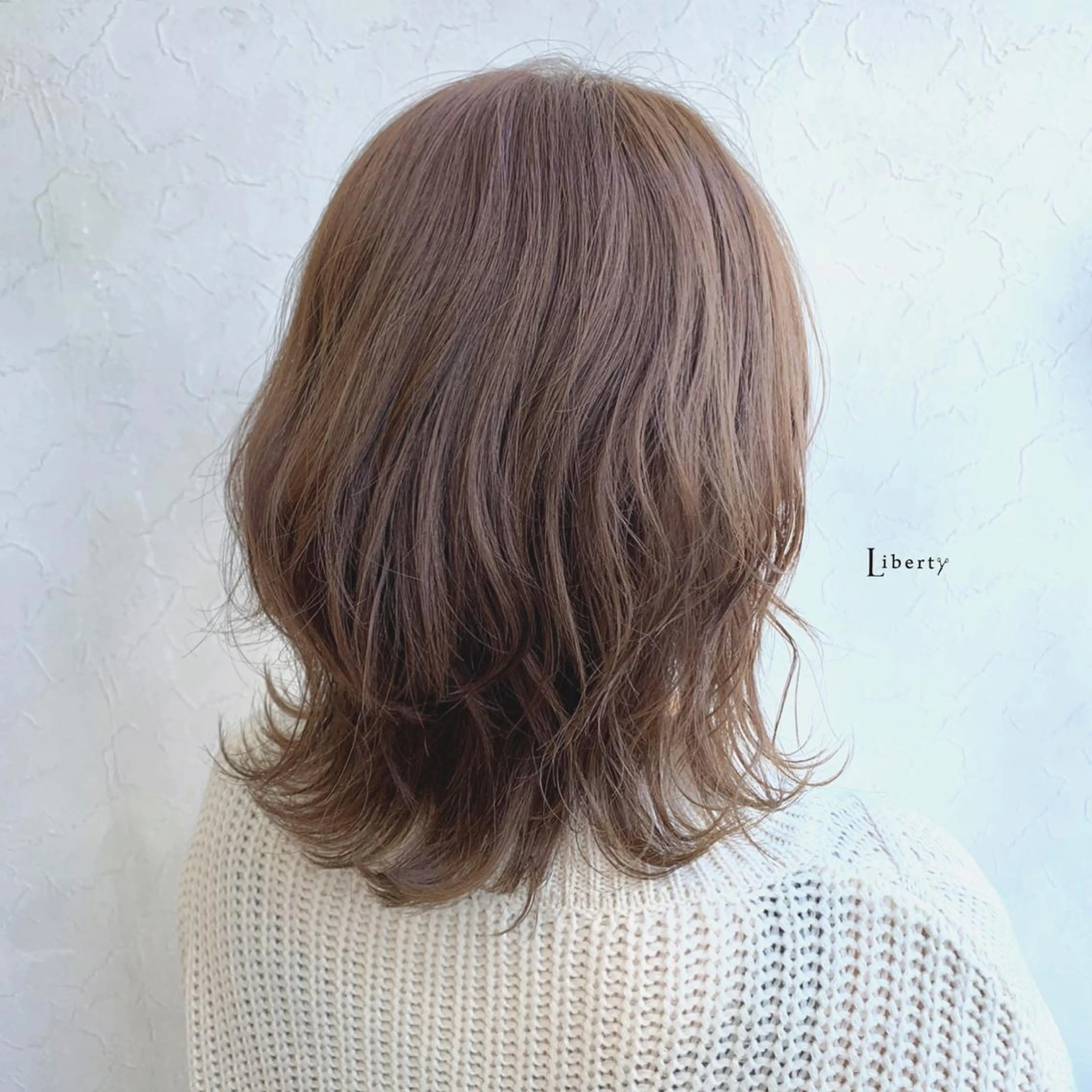 ミディアム ウルフカット ヘアカラー トリートメント Liberty 店長 TAJIMAのヘアスタイル