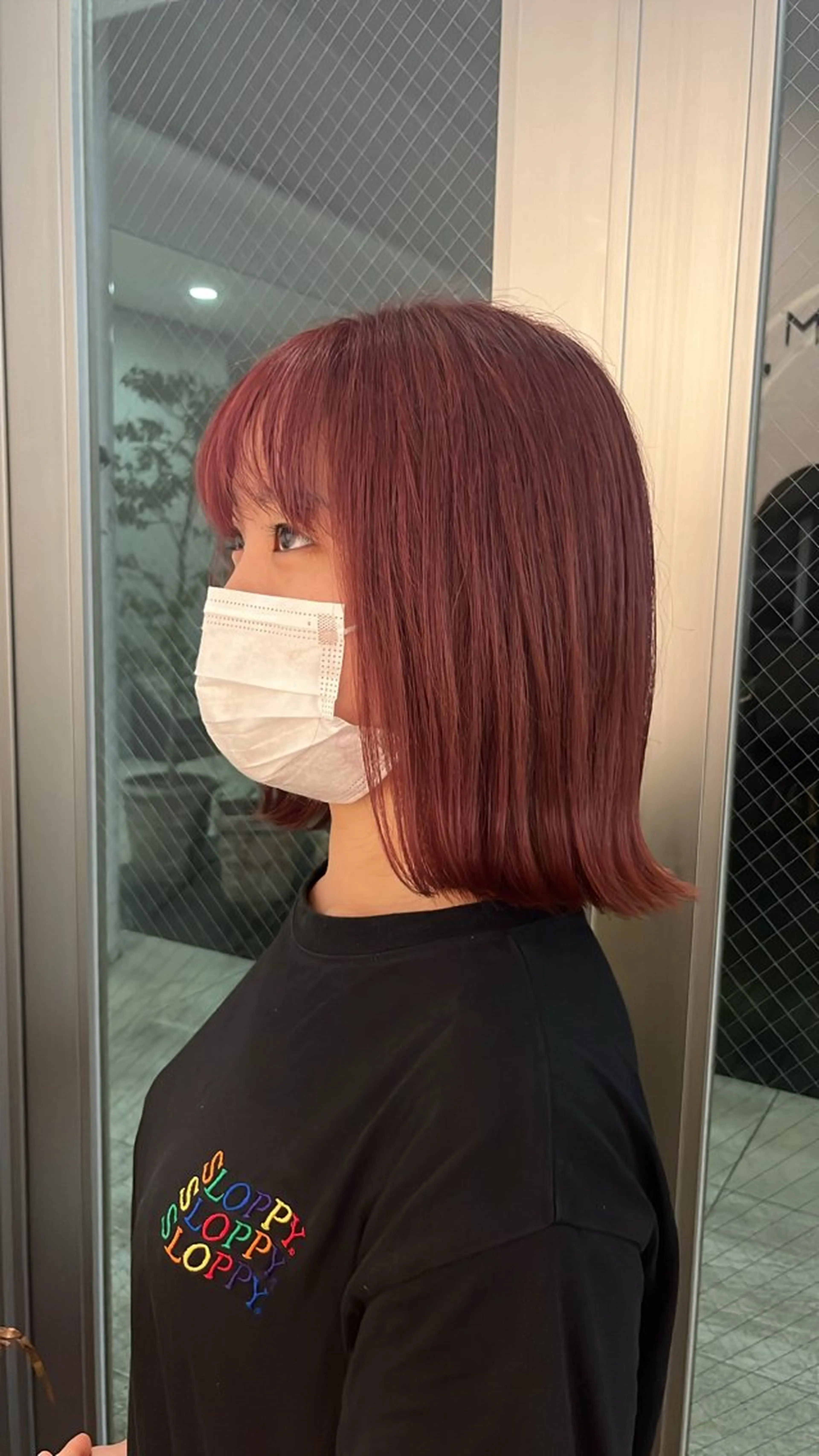 ミディアム カラー ブリーチ ピンクカラー 似合わせカット🌈 菊地大河のヘアスタイル