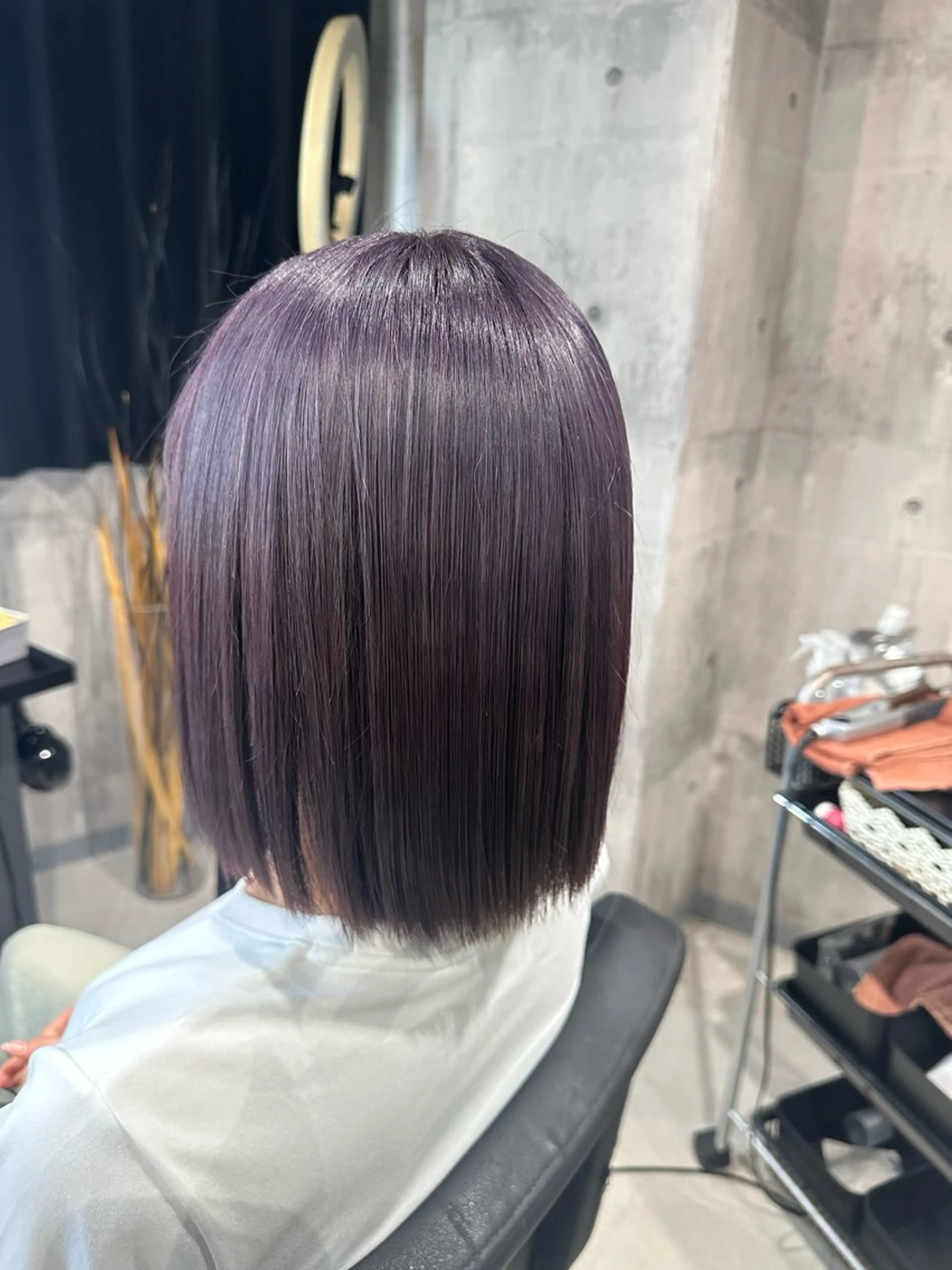 ミディアム カラー ヘアカラー トリートメント カラー/スパニスト 🐱ERI🐱のヘアスタイル