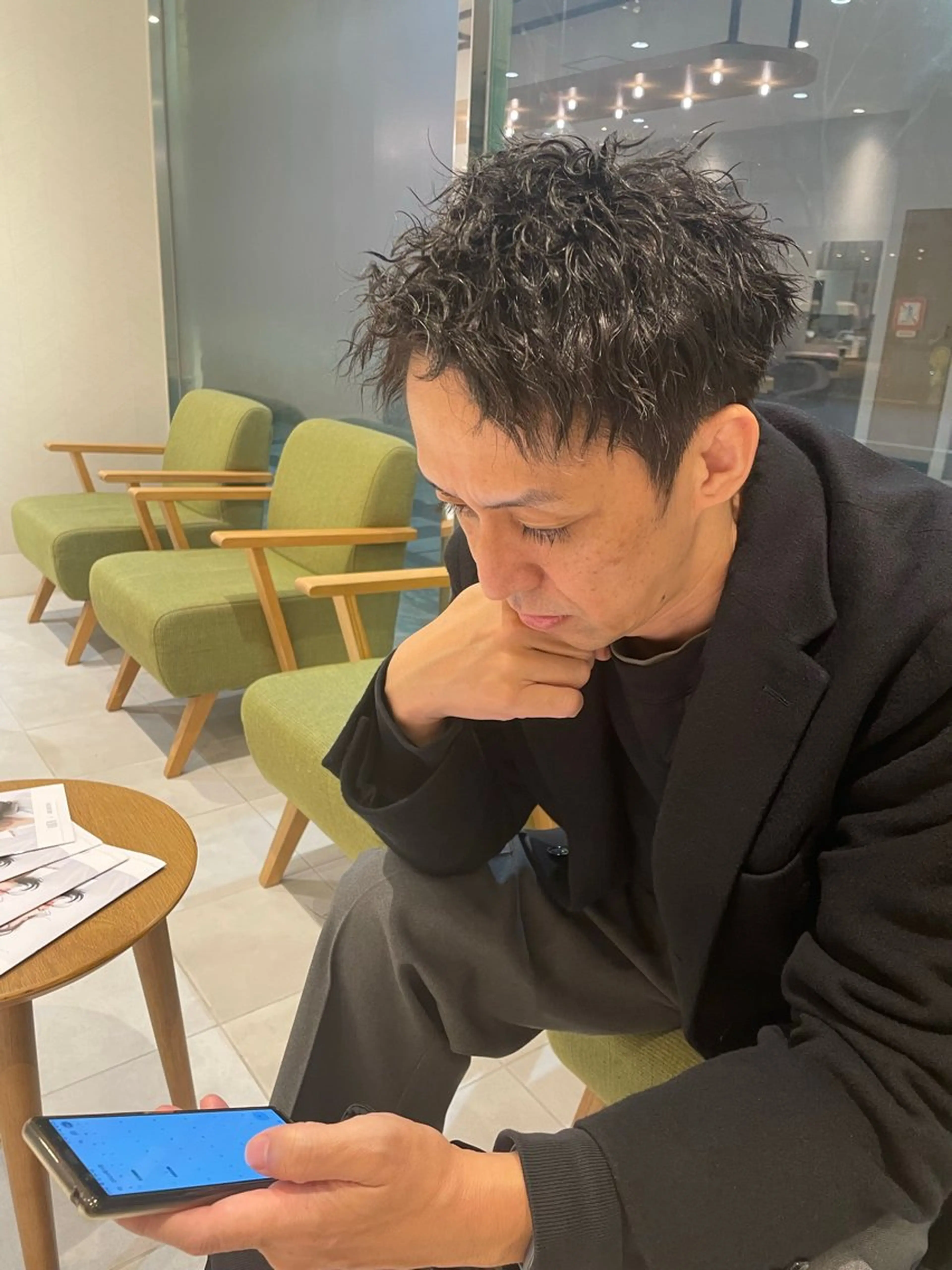 パーマ メンズ メンズパーマ カット パーマ トリートメント ヘッドスパ ヘアセット メンズパーマ特化🏅 中村 凌のヘアスタイル