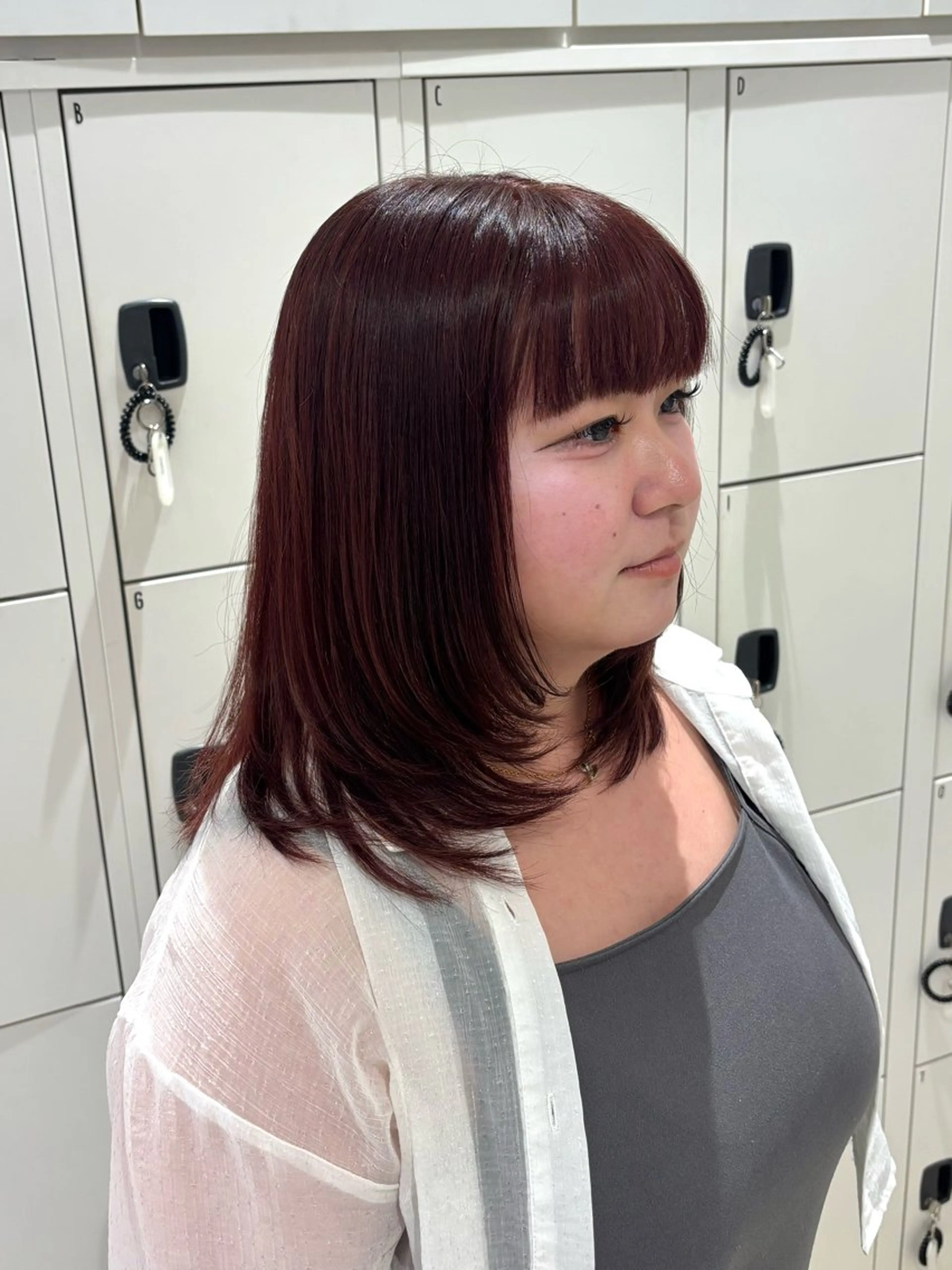 ミディアム レイヤーカット カット miho𓂃 ANNETTAのヘアスタイル