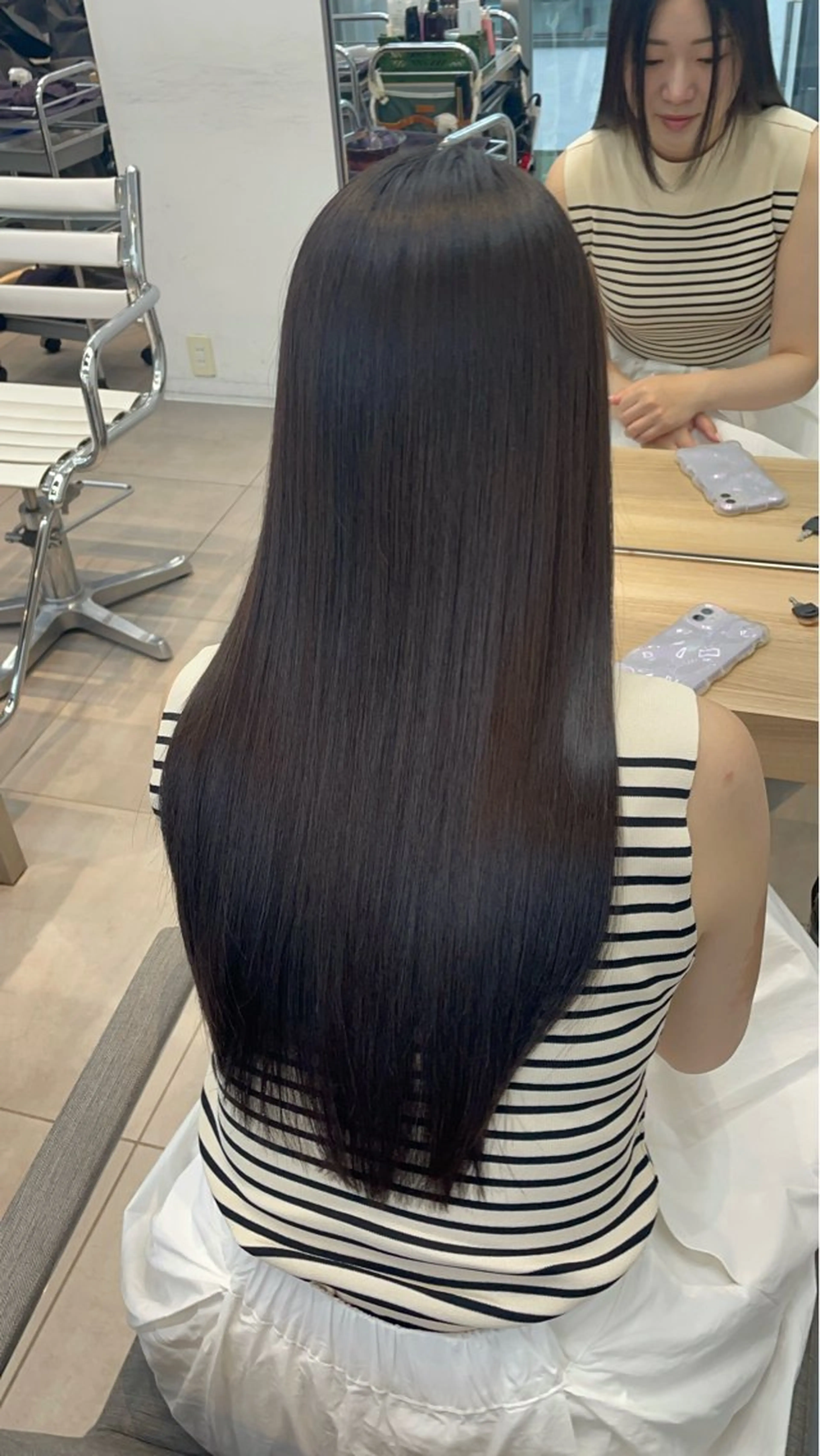 ロング カット 縮毛矯正 トリートメント ヘッドスパ ✨髪質改善✨美髪 矯正🫧小泉のヘアスタイル