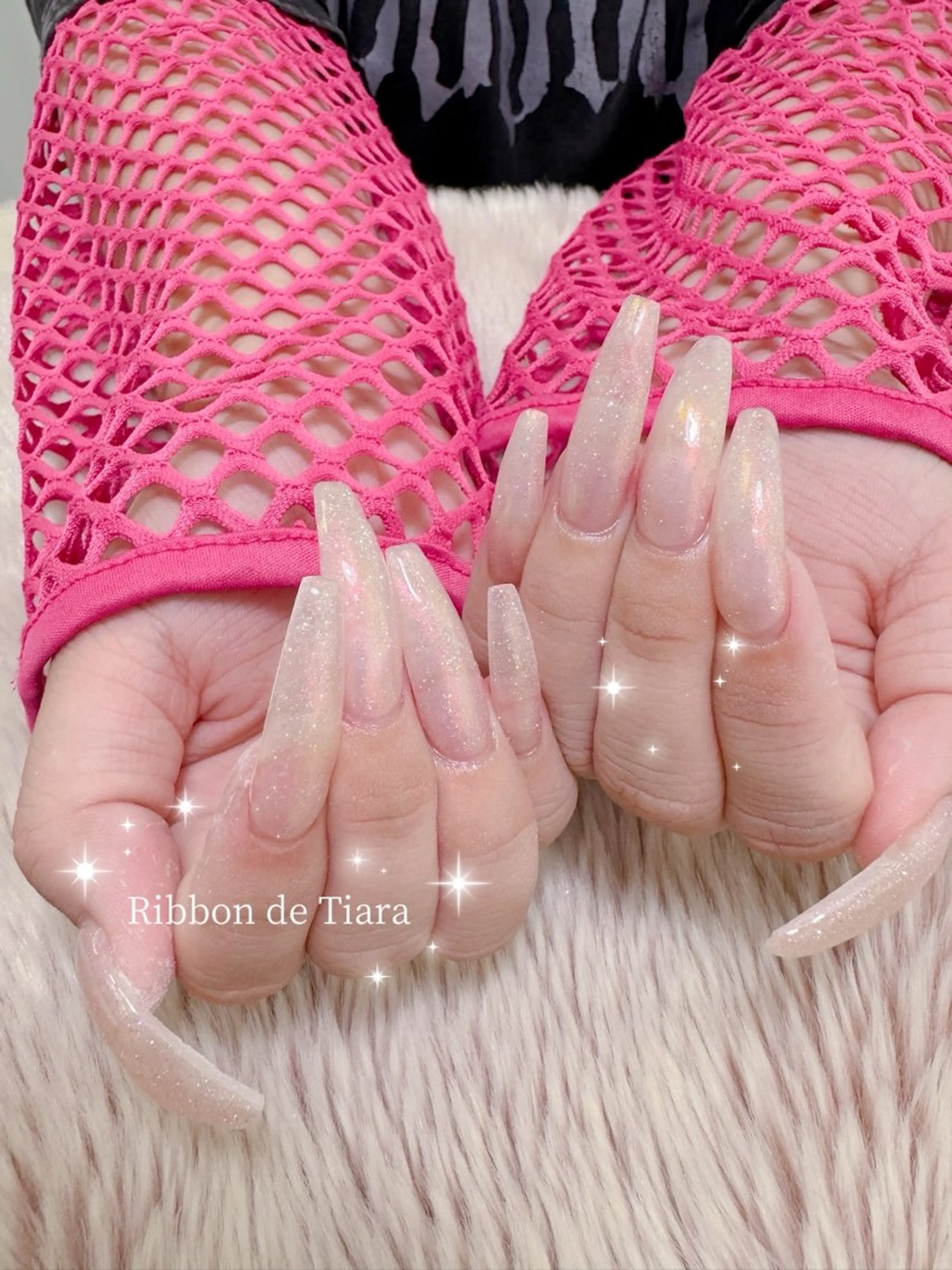ネイル ハンドネイル Ribbon de Tiara MAKIのネイルデザイン