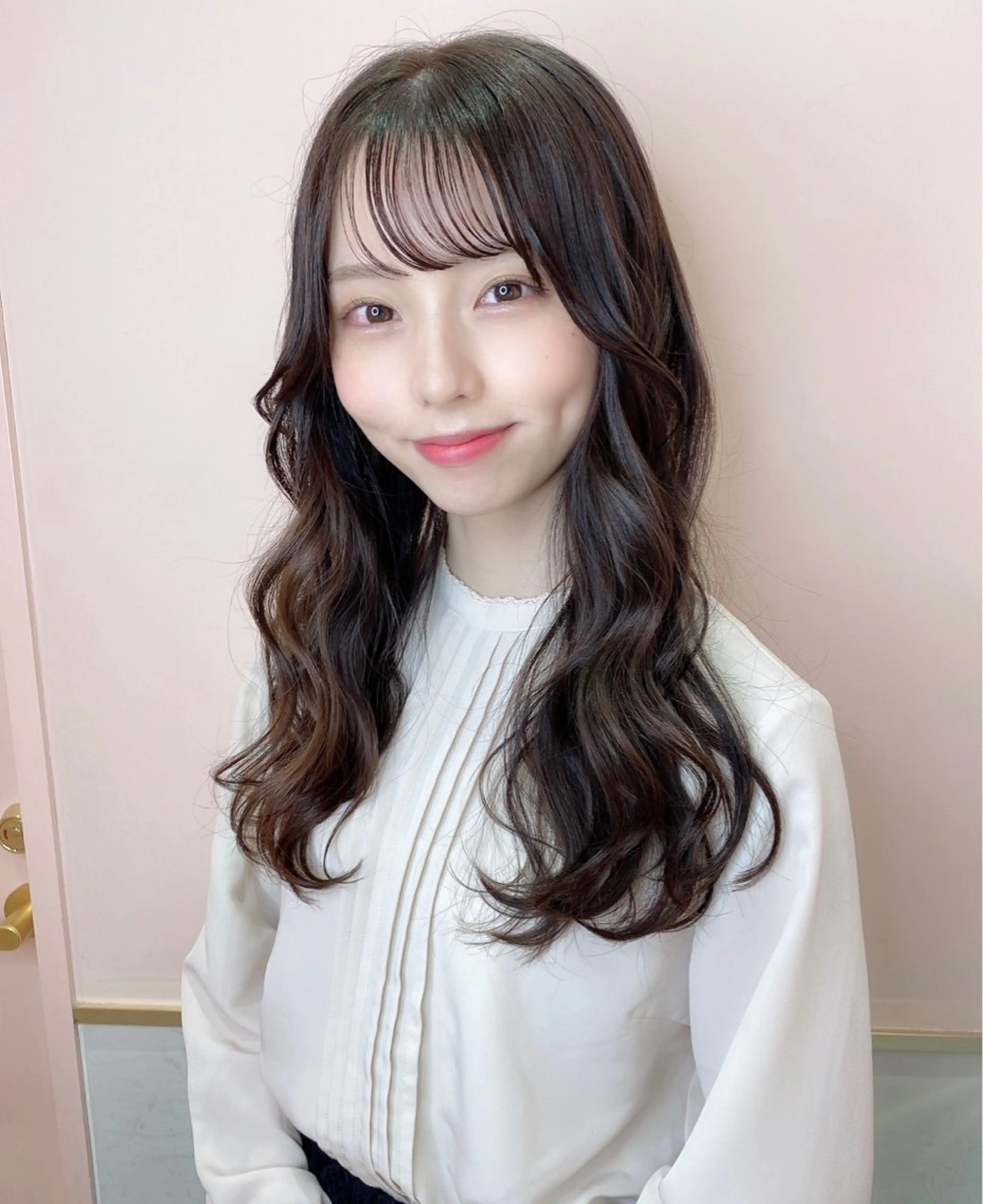 ロング カラー 髪質改善 トリートメント 韓国風/ワンホンヘア 髪質改善/MaCoのヘアスタイル