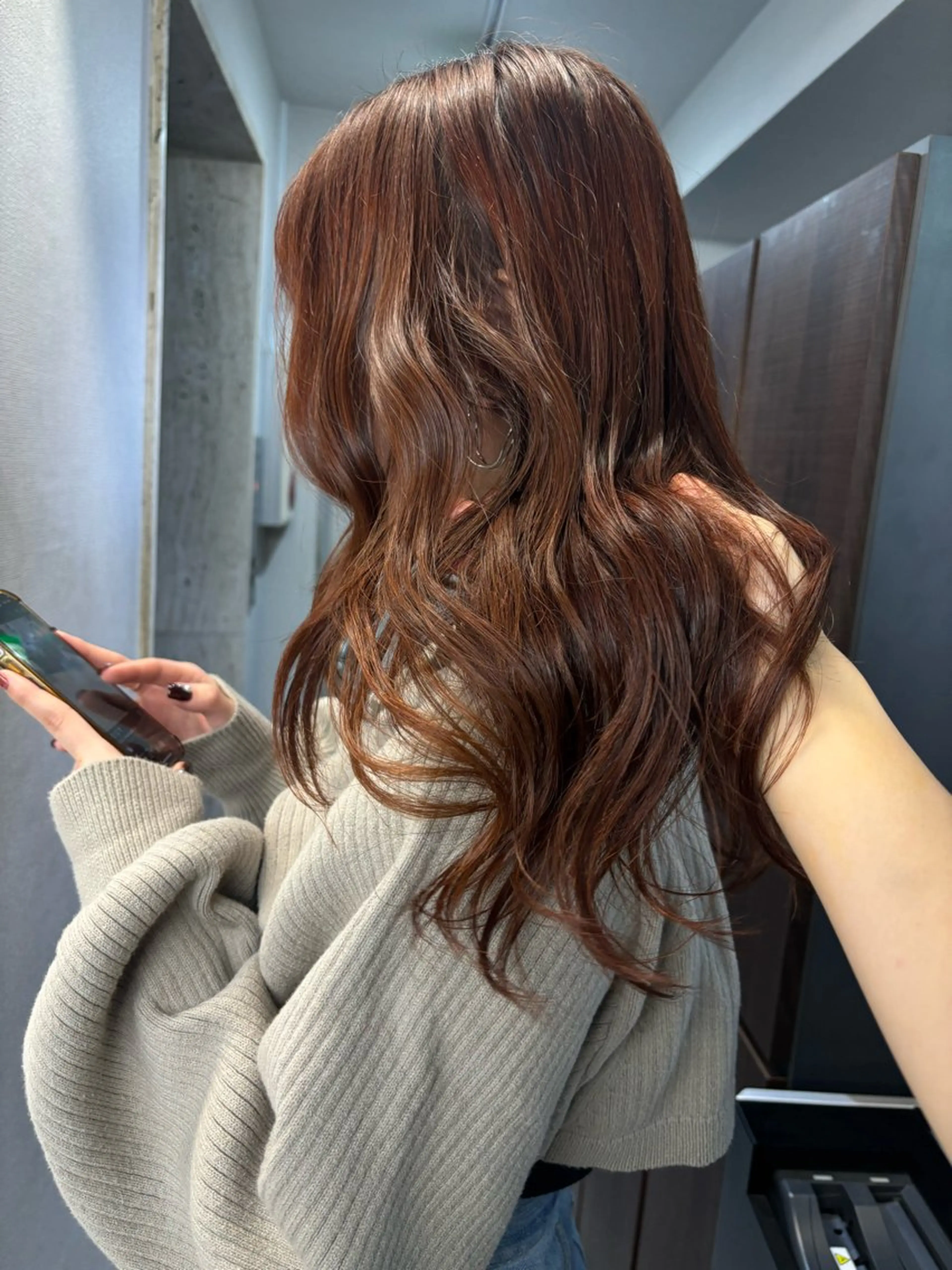 ミディアム カラー ヘアアレンジ ヘアカラー トリートメント 🐕kato Mizuki🐕のヘアスタイル
