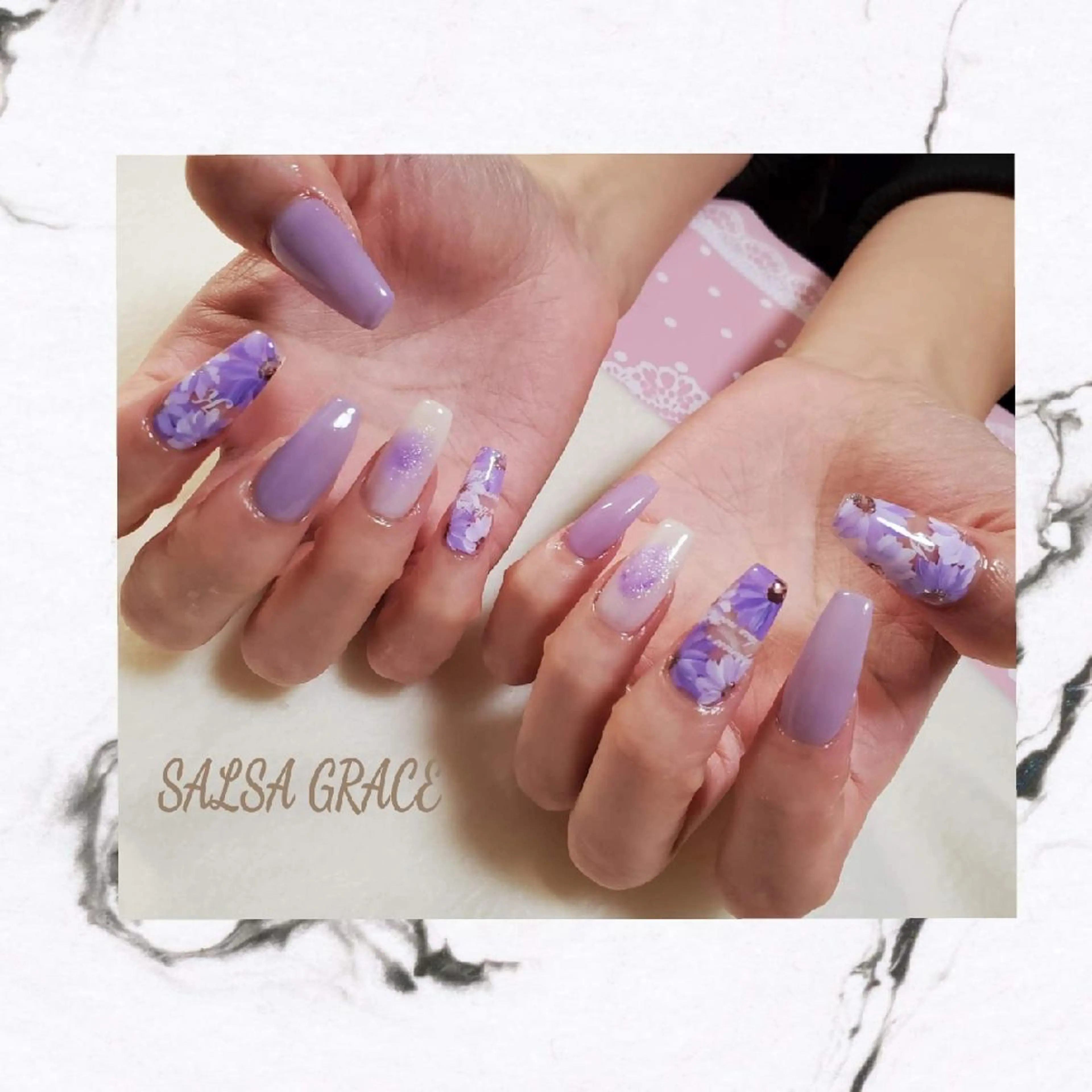 ネイル ロング 武藤 公美のネイルデザイン