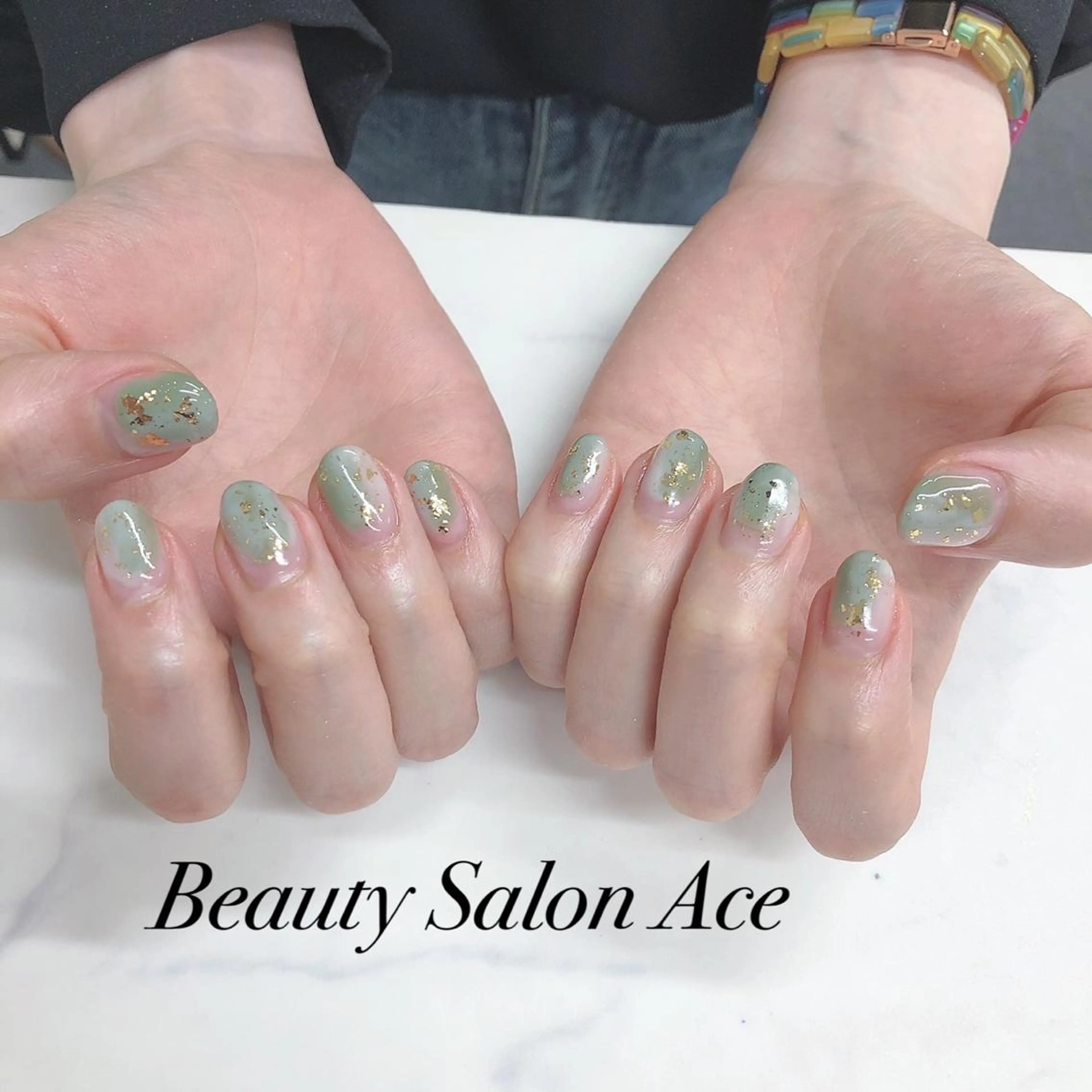 ネイル ジェルネイル メンズネイル ニュアンスネイル Beauty Salon Ace(ネイルサロン エース)所属・池袋フィルイン Ace♡長さだしのネイルデザイン