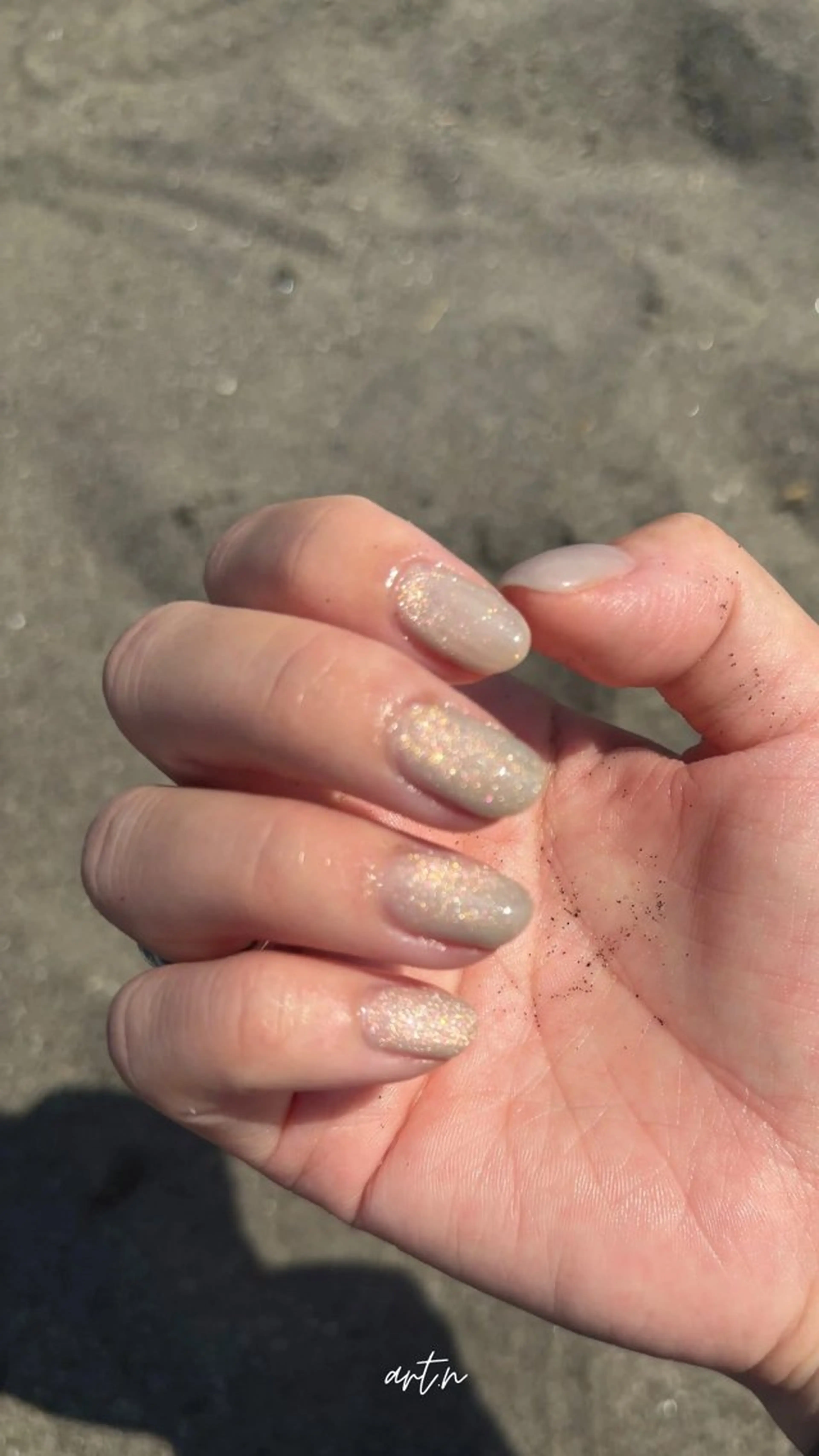 ネイル 氷ネイル・うるうるネイル ハンドネイル フットネイル アルバ所属・高林 奈美のネイルデザイン