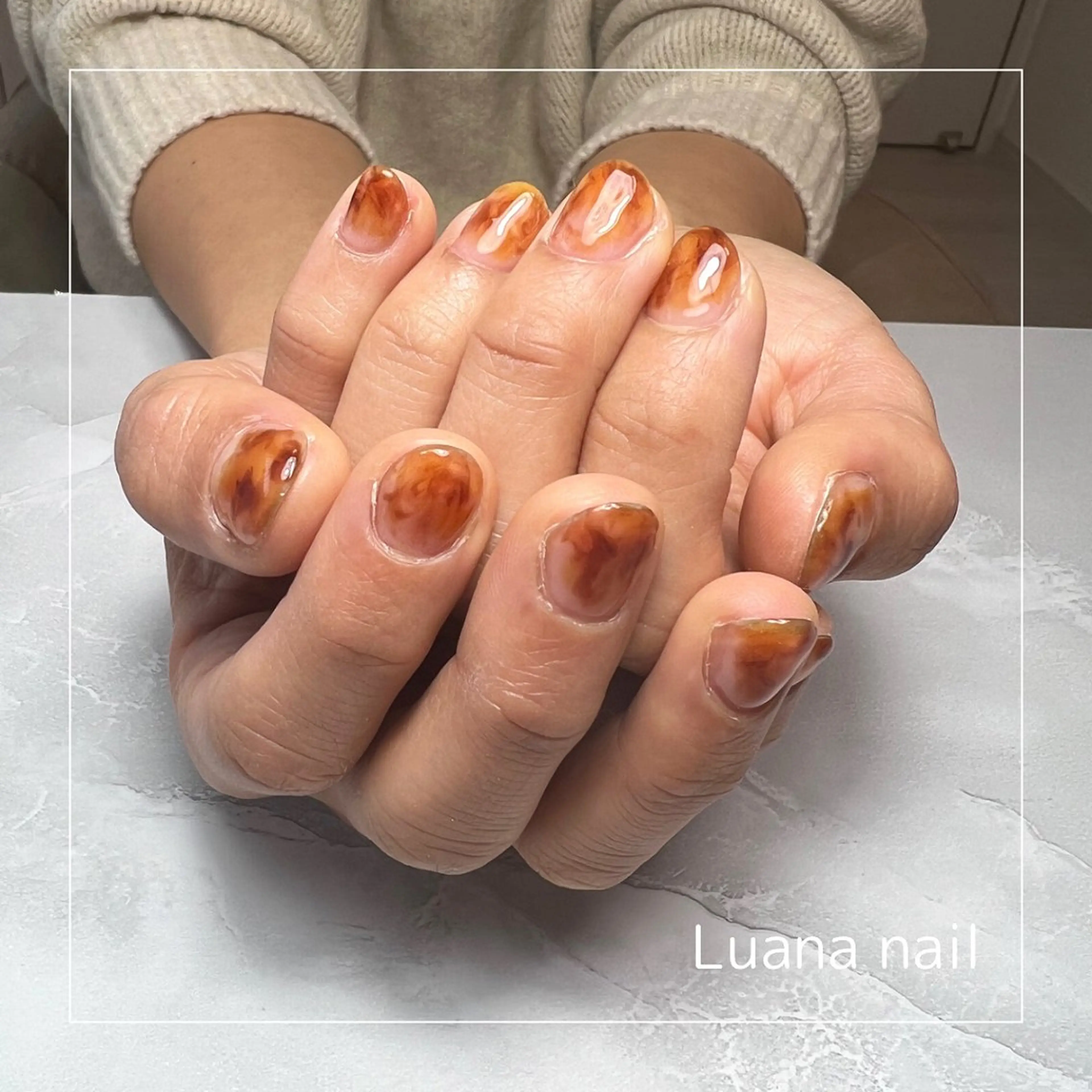 ネイル べっ甲ネイル Luana nailのネイルデザイン