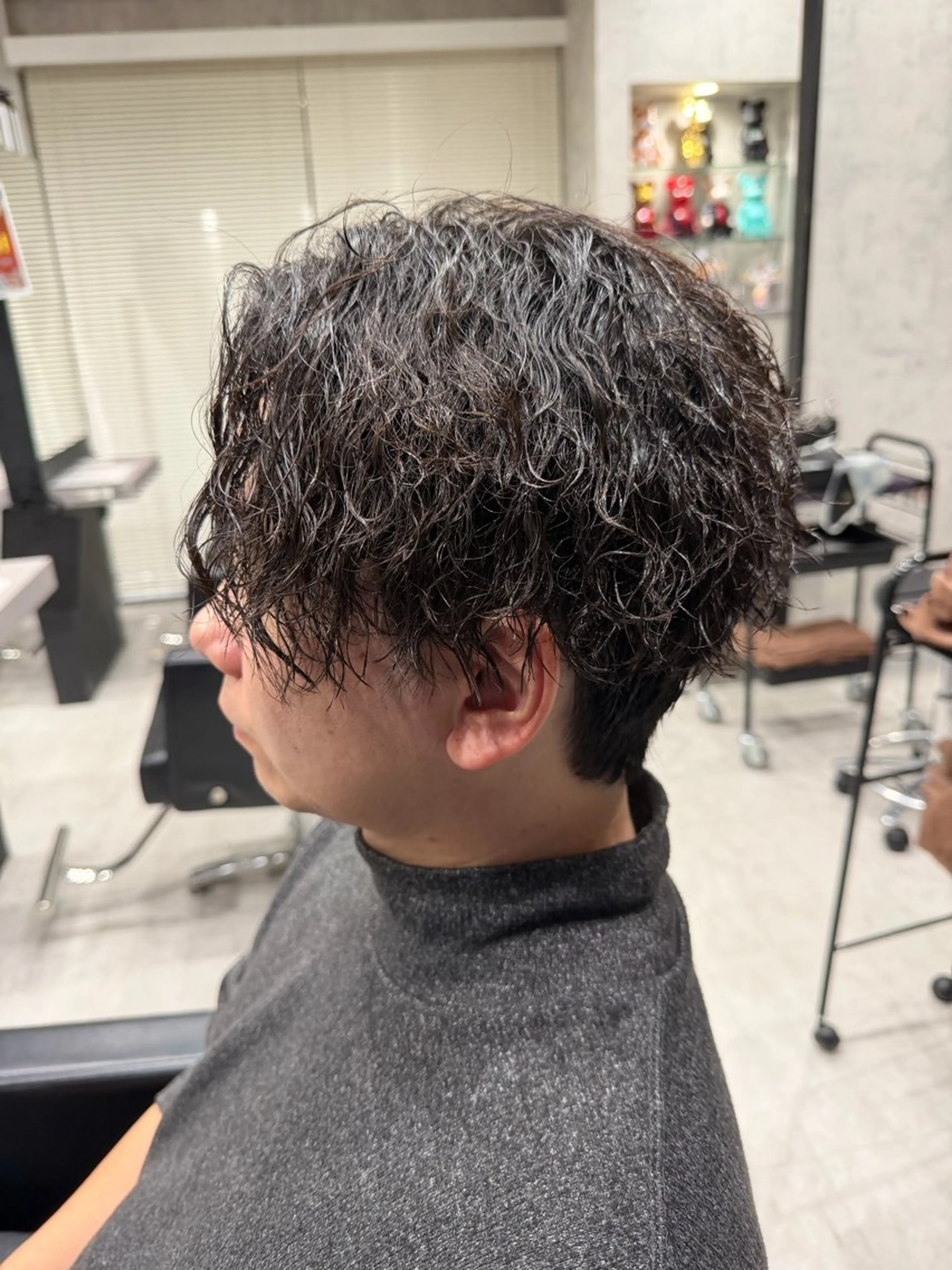 ショート パーマ メンズ カット 「パーマ指名No1 🥇」小日向悠のヘアスタイル