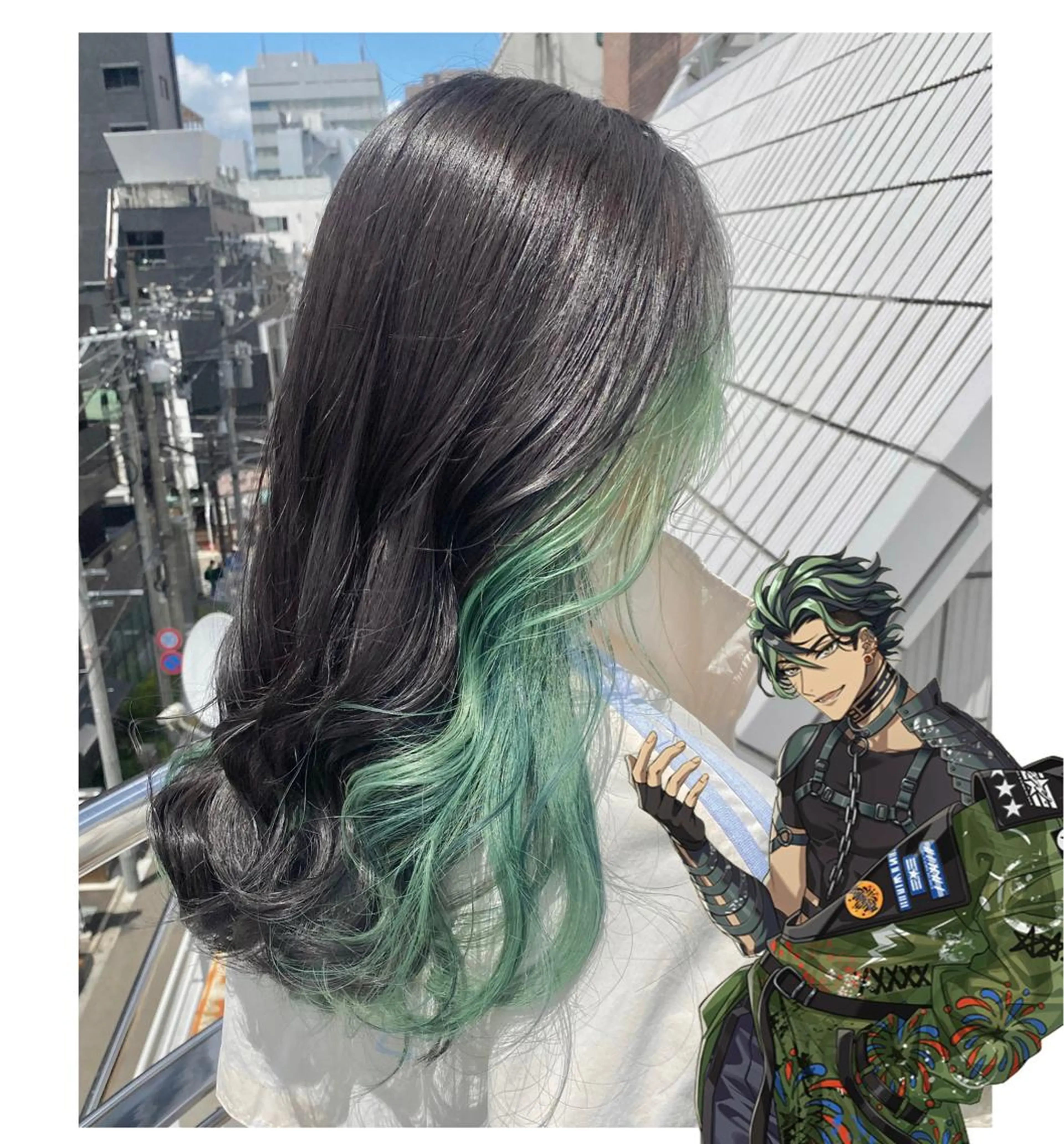 セミロング カラー GARU-ガル-所属・TSUNO🦖 派手髪/オタク美容師のヘアスタイル