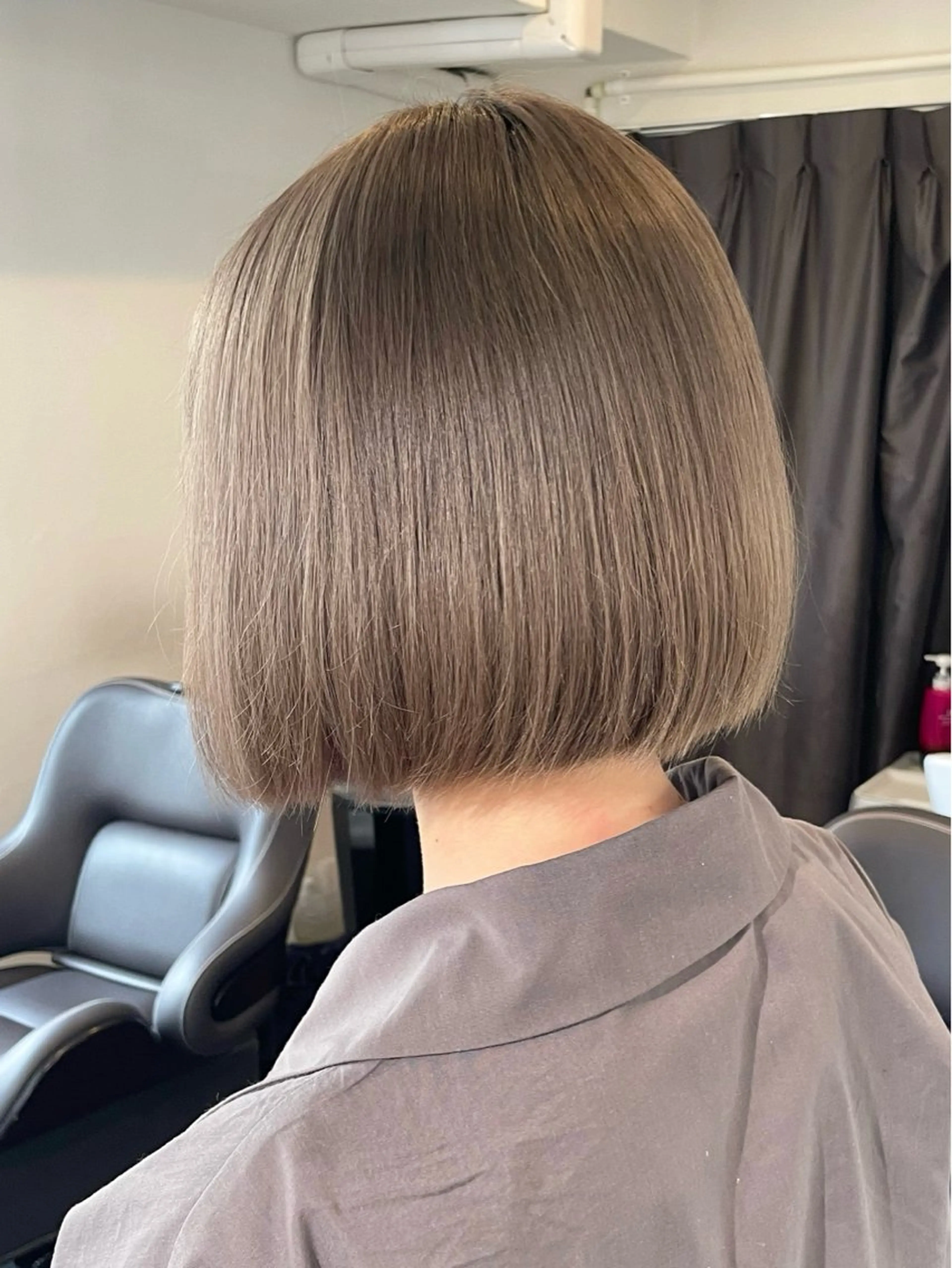 ショート カラー 💚色落ちまで可愛い 髪質改善カラーゆうまのヘアスタイル