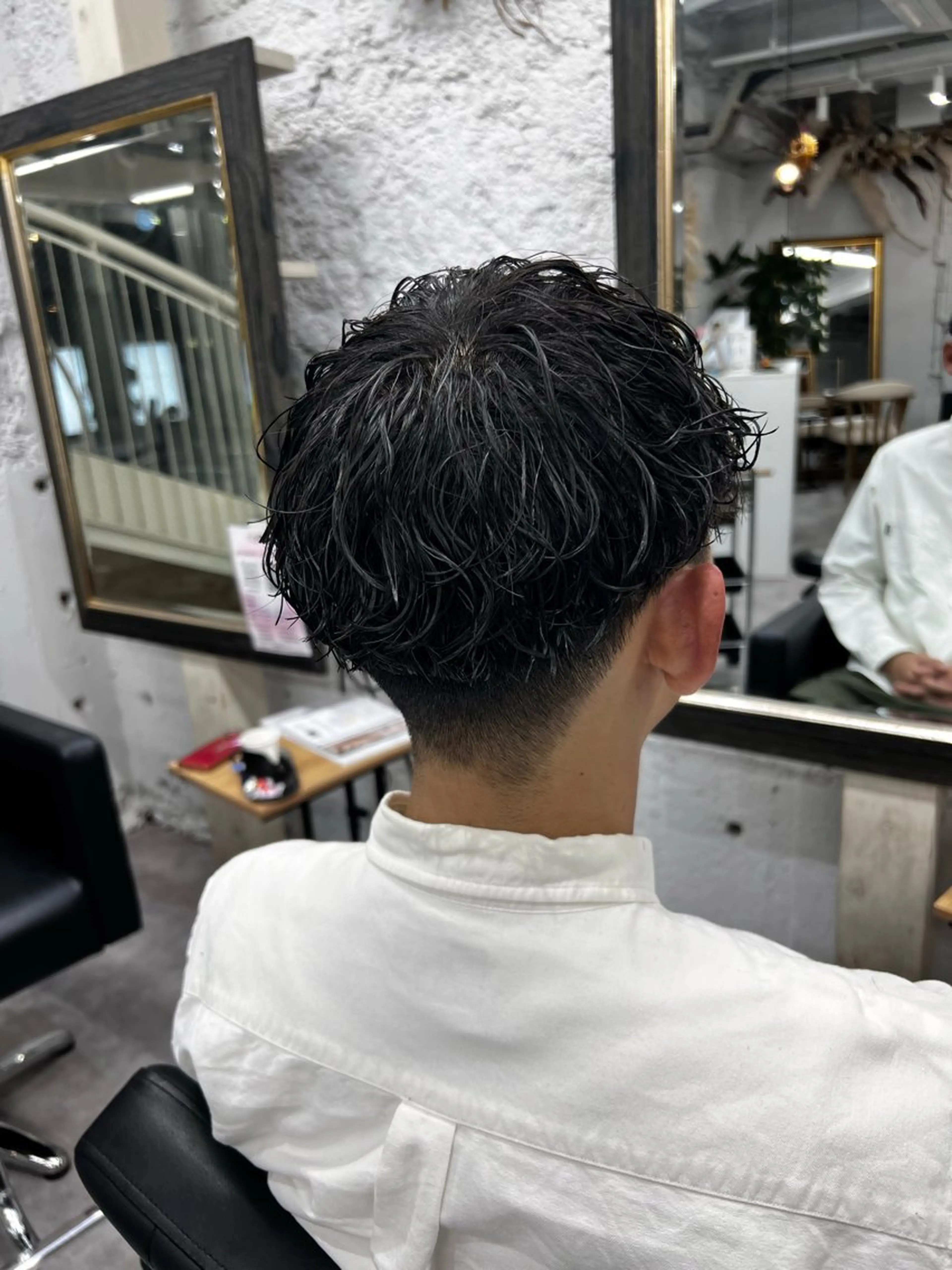 パーマ メンズ カット パーマ 笹江 瑞穂のヘアスタイル