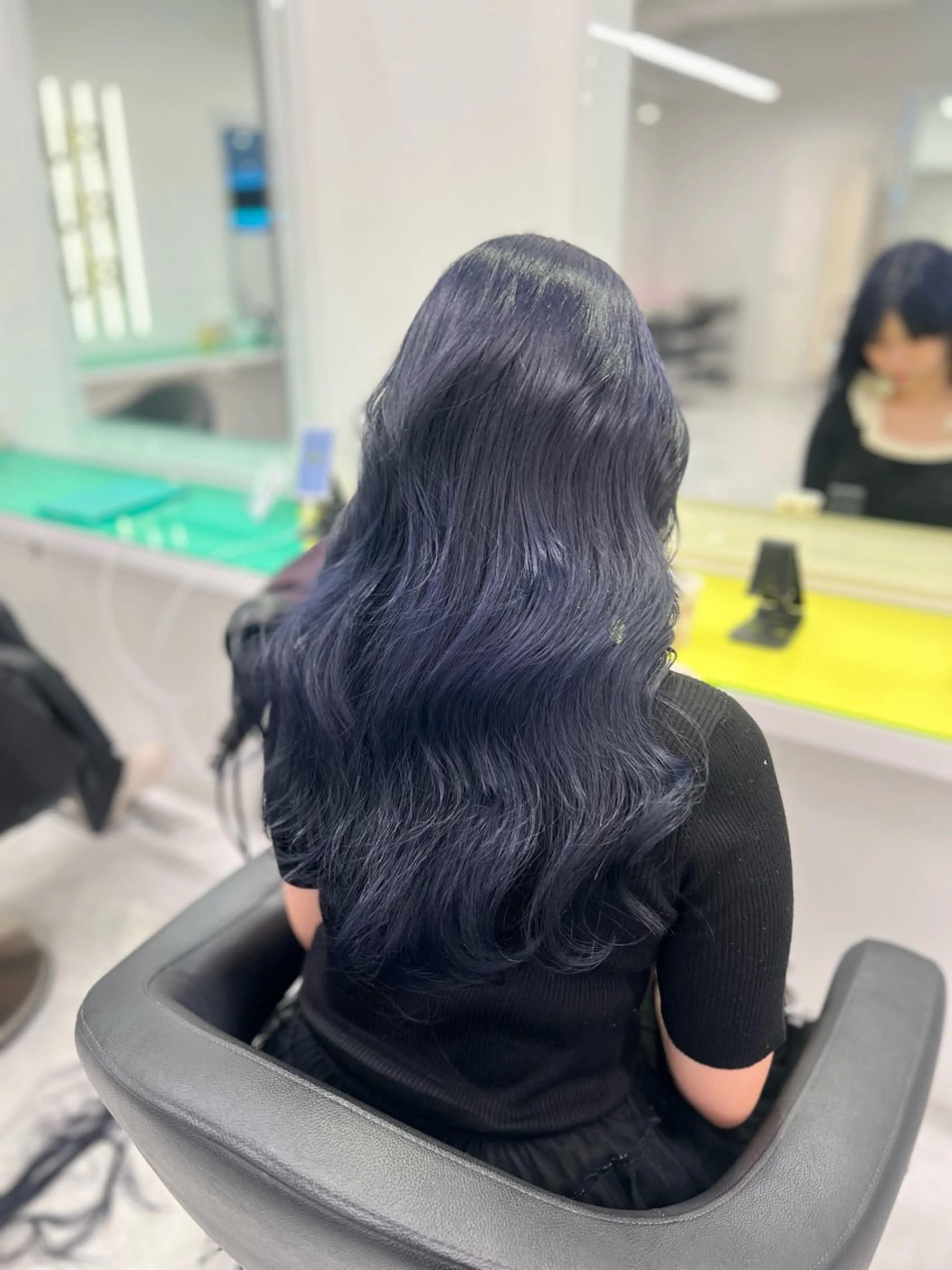 ロング カラー ヘアカラー トリートメント ヘッドスパ ヘアセット 🇨🇳中韓レイヤー 暗髪カラー🇰🇷のヘアスタイル