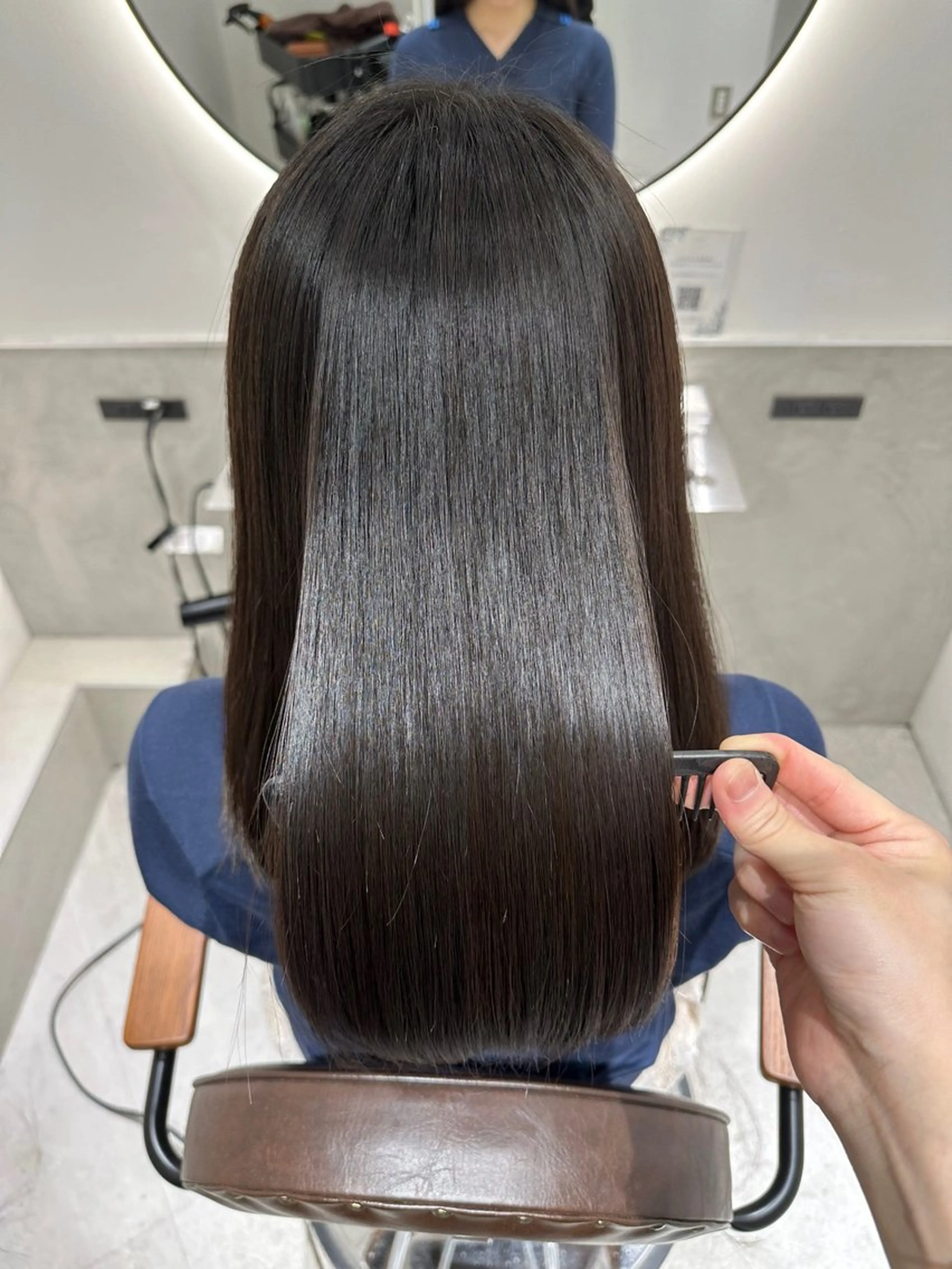 セミロング 髪質改善 トリートメント トリートメント 💖褒められサラ艶髪 💖髪質改善💖本木のヘアスタイル