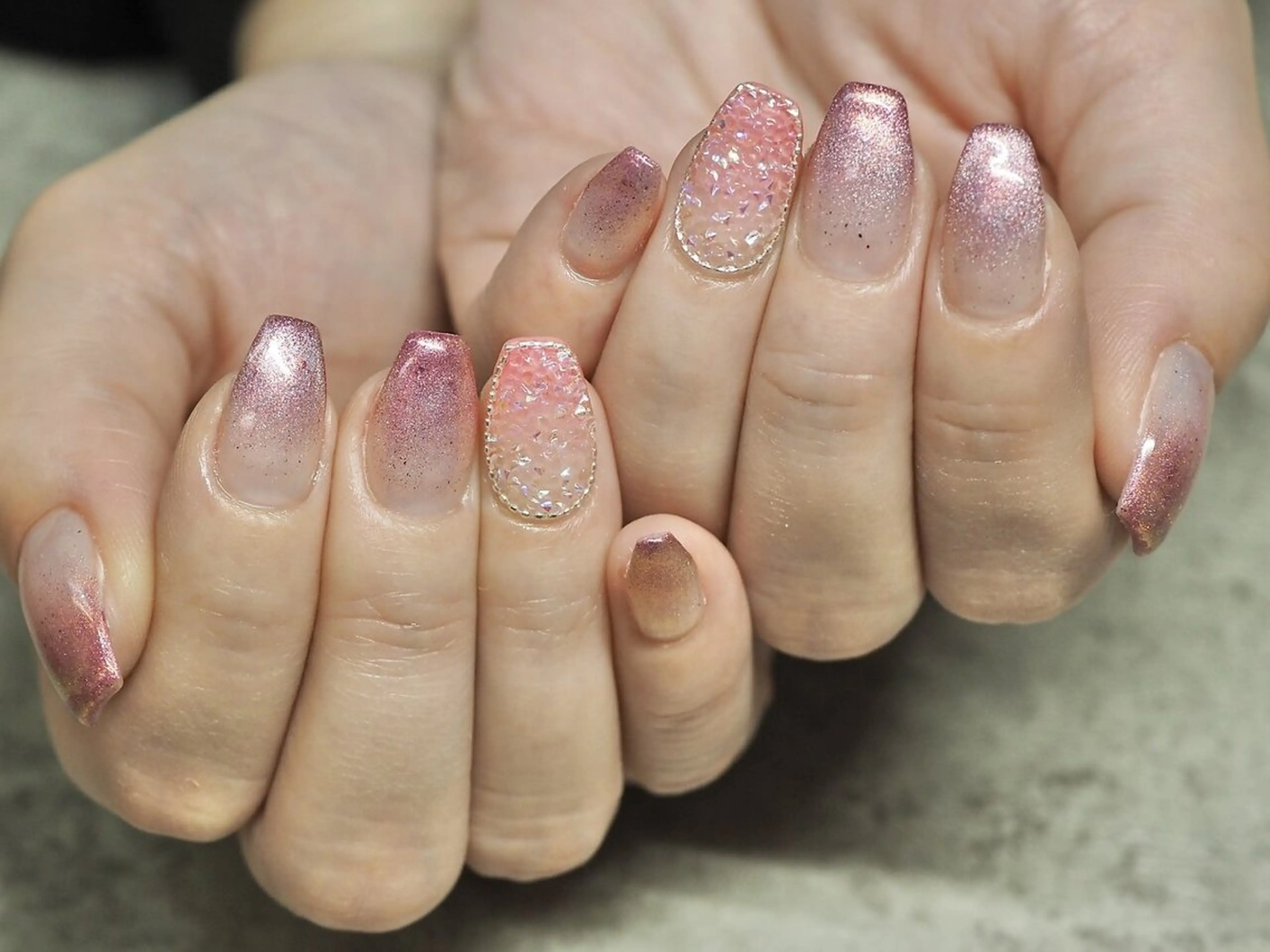 【オフなし】［Hand］パラジェルマグネット/ジェルオフ込 ¥7000の写真