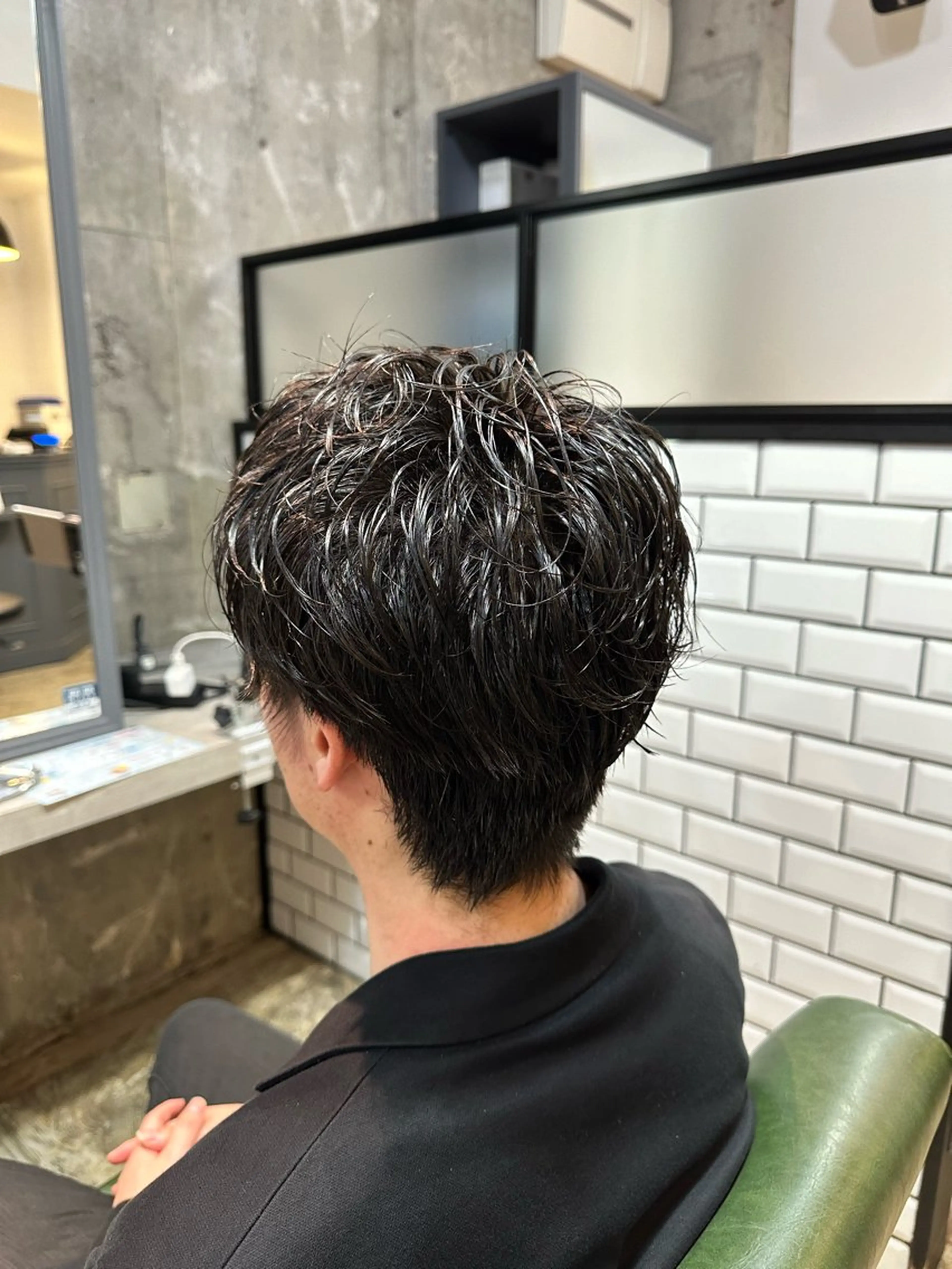 ショート パーマ メンズ メンズパーマ メンズサロン alfRed白井のヘアスタイル