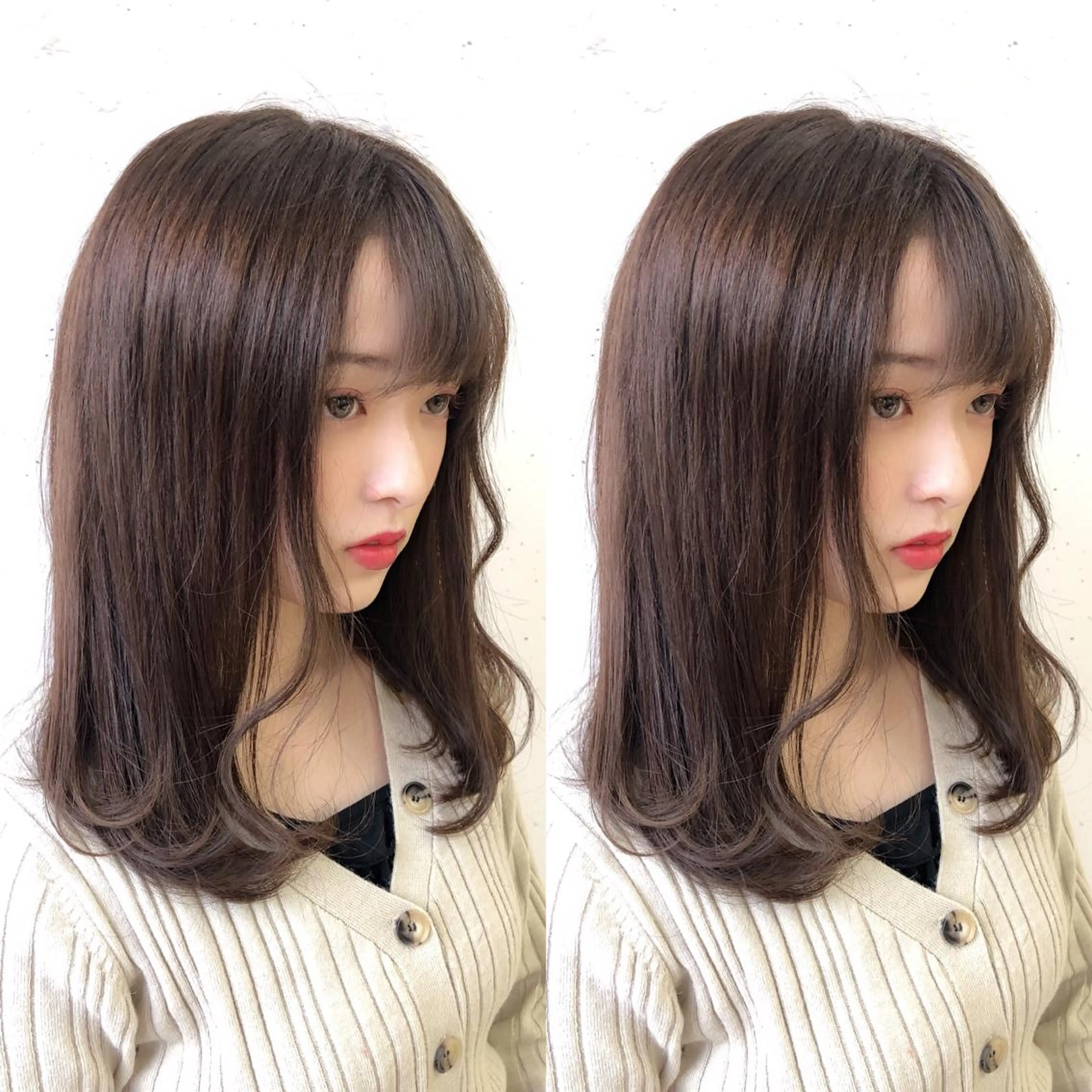 ロング カラー アッシュ ベージュカラー ブリーチ ケアブリーチ 池袋髪質改善 タニグチのヘアスタイル