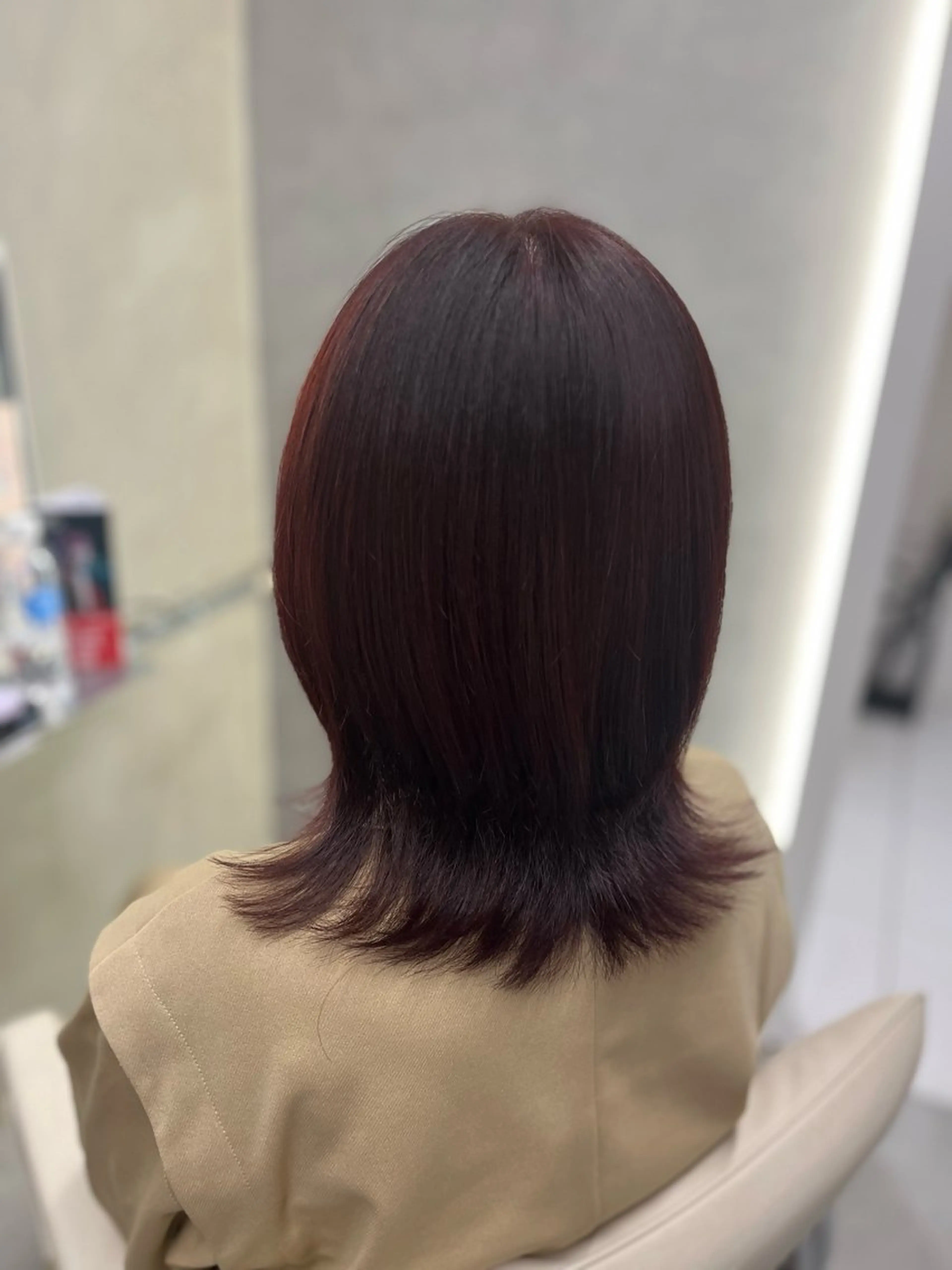 ミディアム ヘアカラー 阿倍野/髪質改善/ 花木 景のヘアスタイル