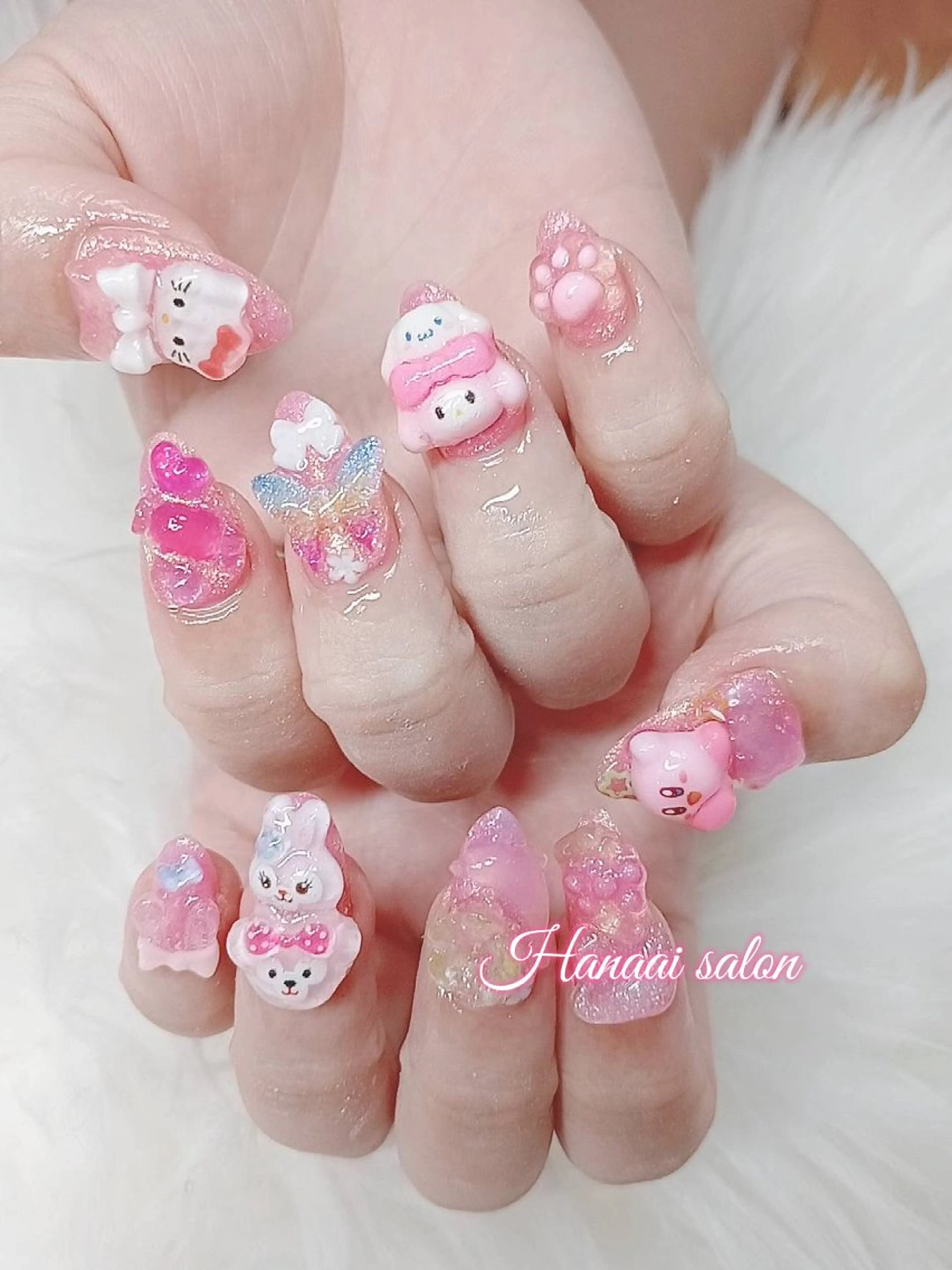 セミロング Hanaai Salon新宿店のネイルデザイン