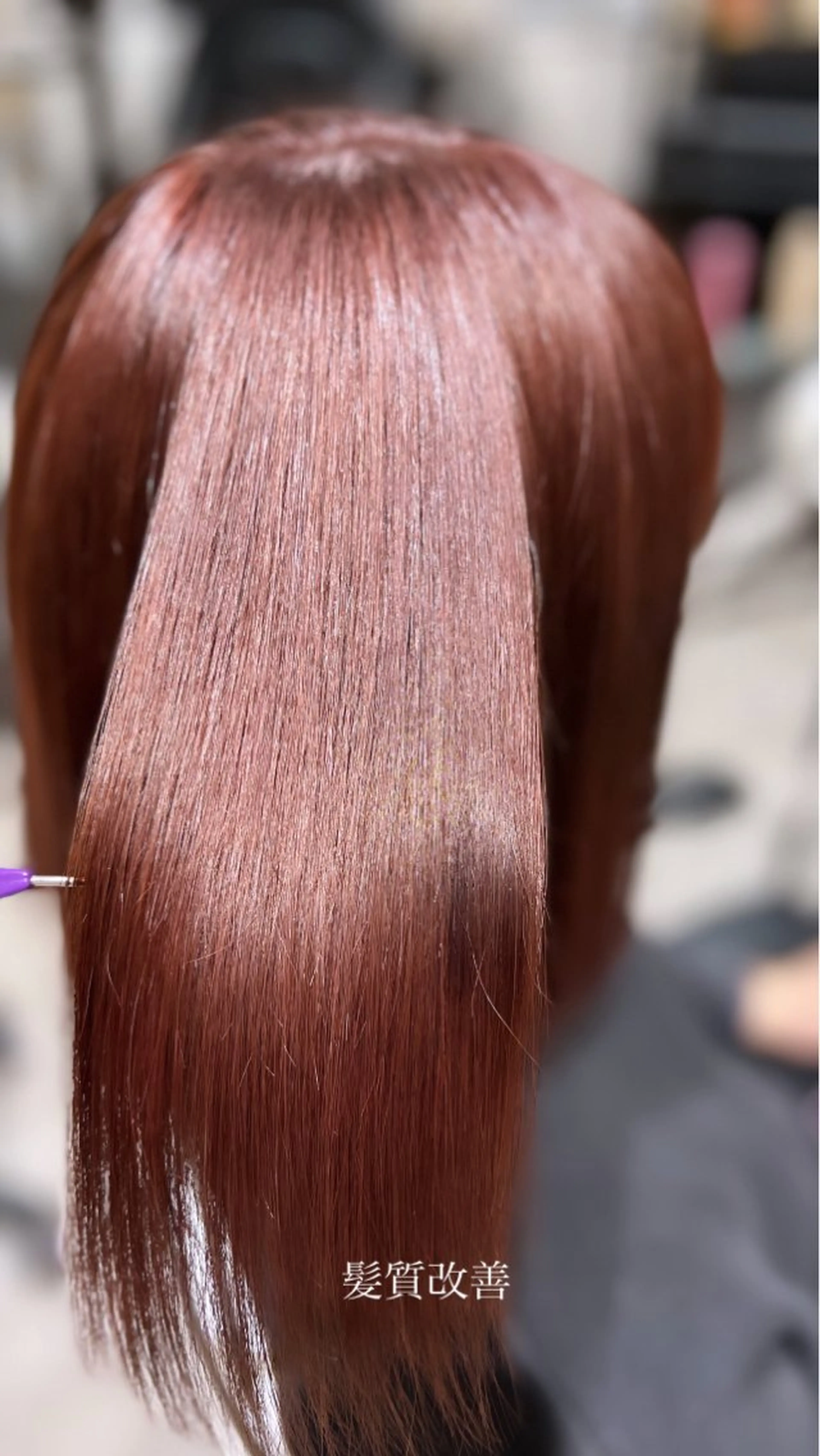 セミロング ヘアカラー Miku 🇺🇸のヘアスタイル