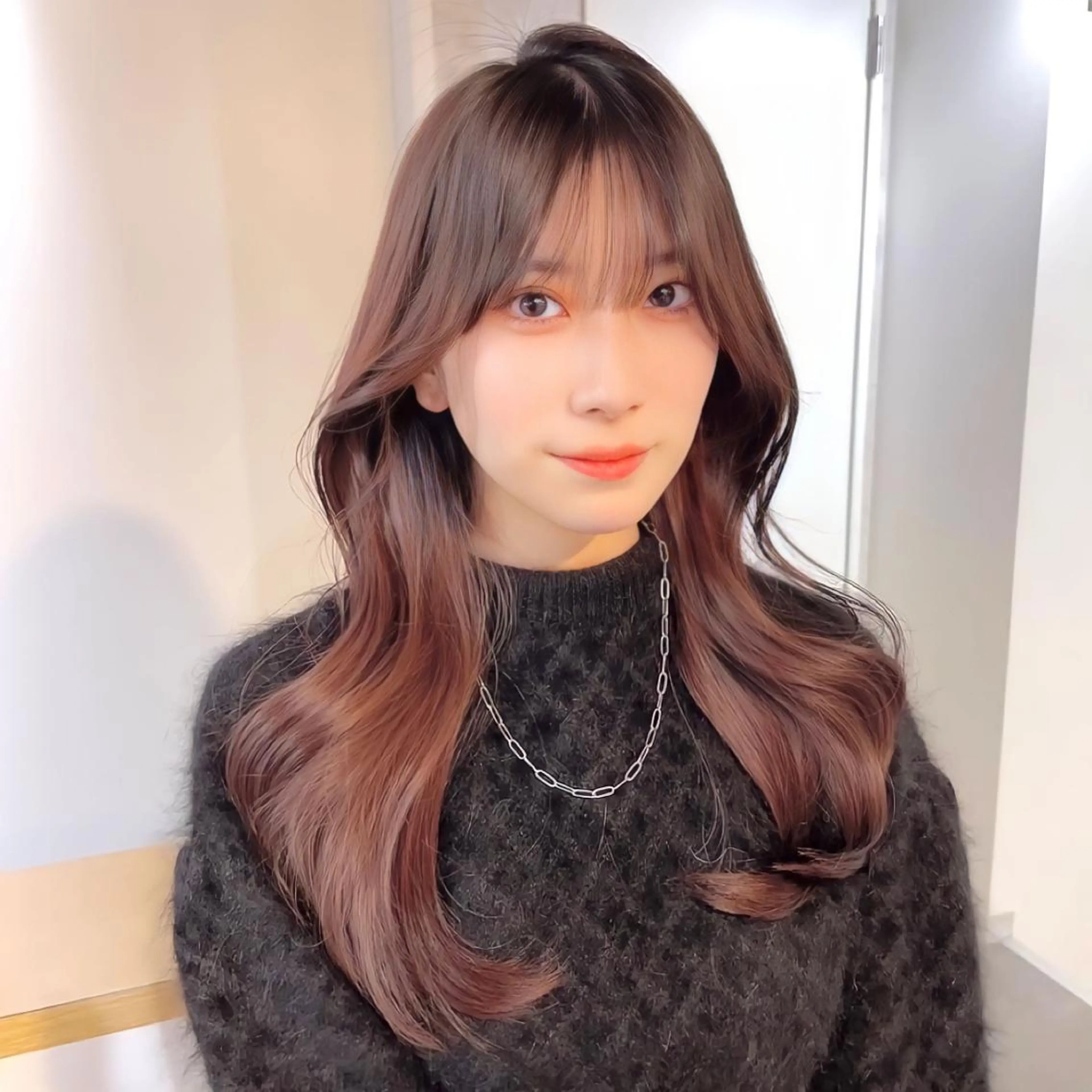 ロング カラー 【韓国くびれ】ヘア 💕田中将吾のヘアスタイル