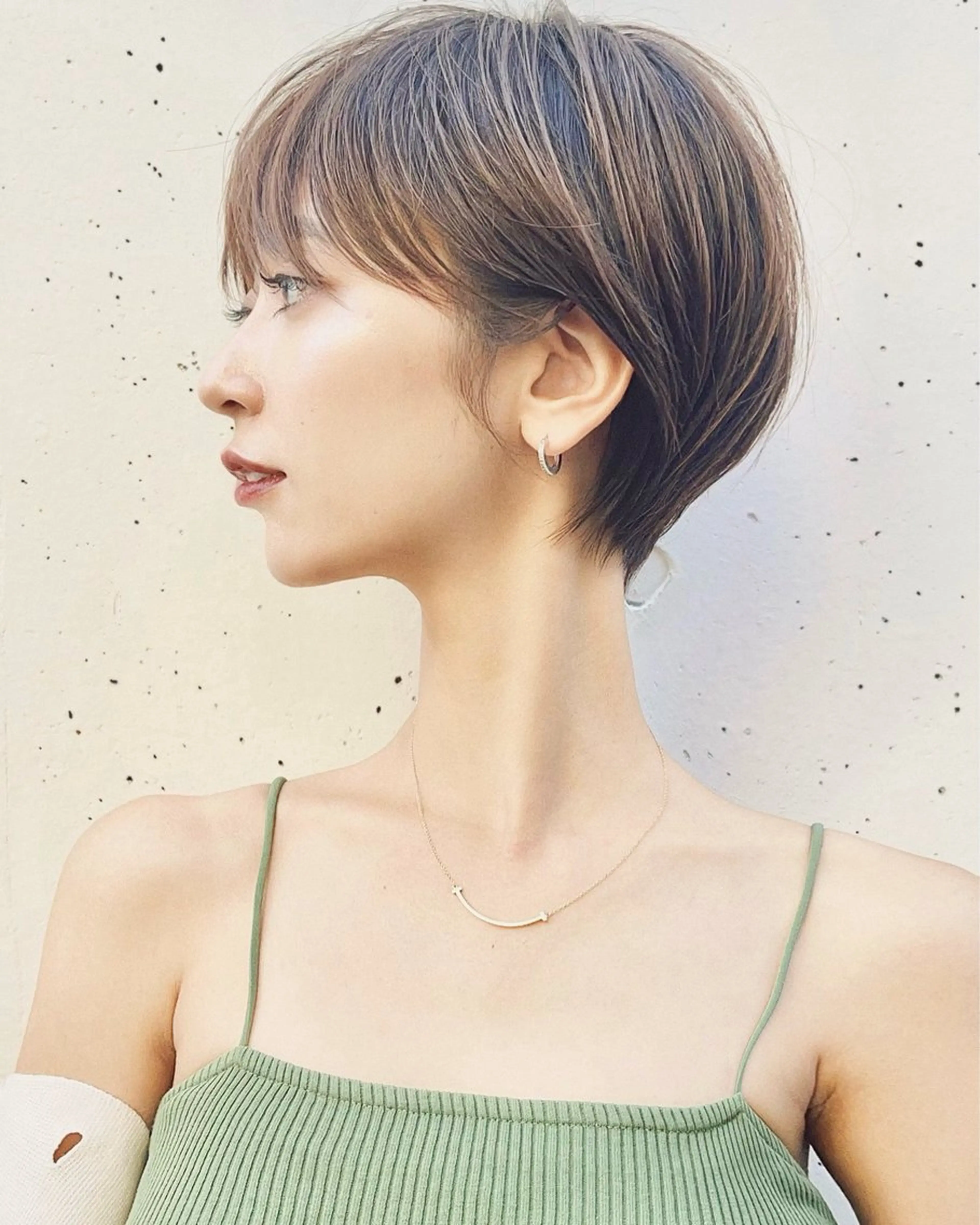 ショート カラー パーマ ヘアアレンジ メンズ ナチュラルレイヤー 似合わせ✨よね🍋のヘアスタイル